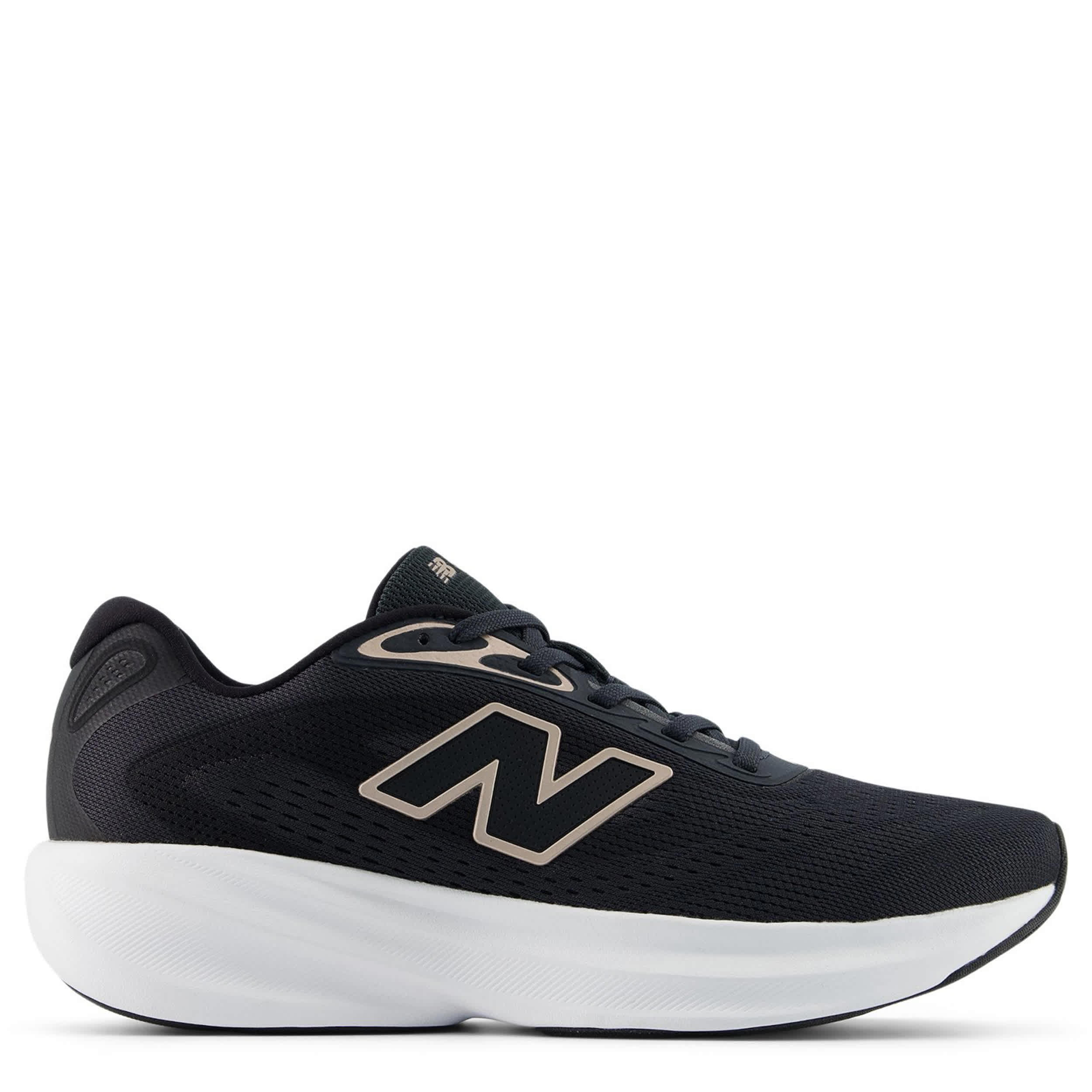 NEW BALANCE-WOMENS FRESH FOAM 680 V9 RUNNING SHOE-BLACK & CHAMPAGNE