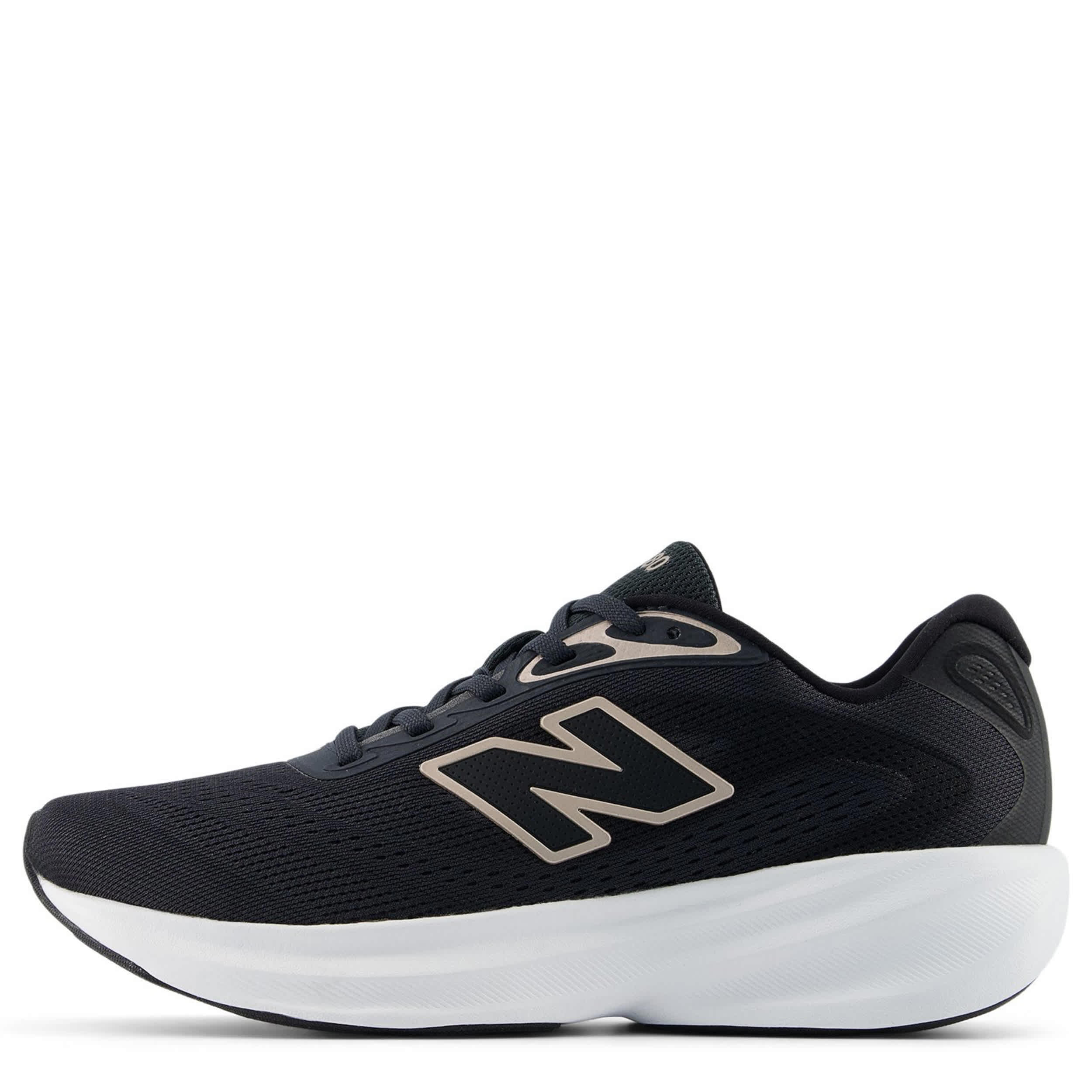 NEW BALANCE-WOMENS FRESH FOAM 680 V9 RUNNING SHOE-BLACK & CHAMPAGNE