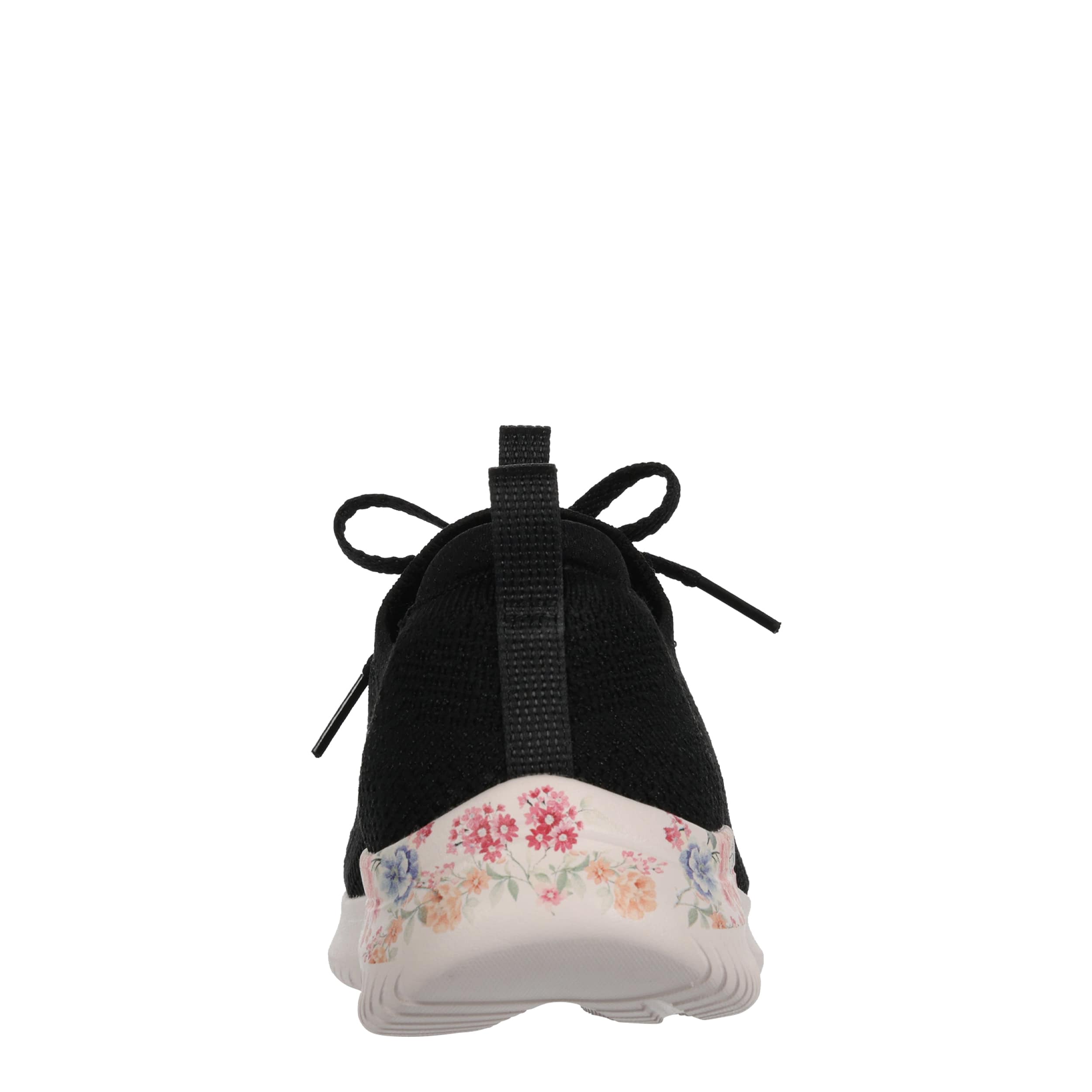 SKECHERS-WOMENS ULTRA FLEX 4.0 RUNNING SHOE-BLACK & FLORAL