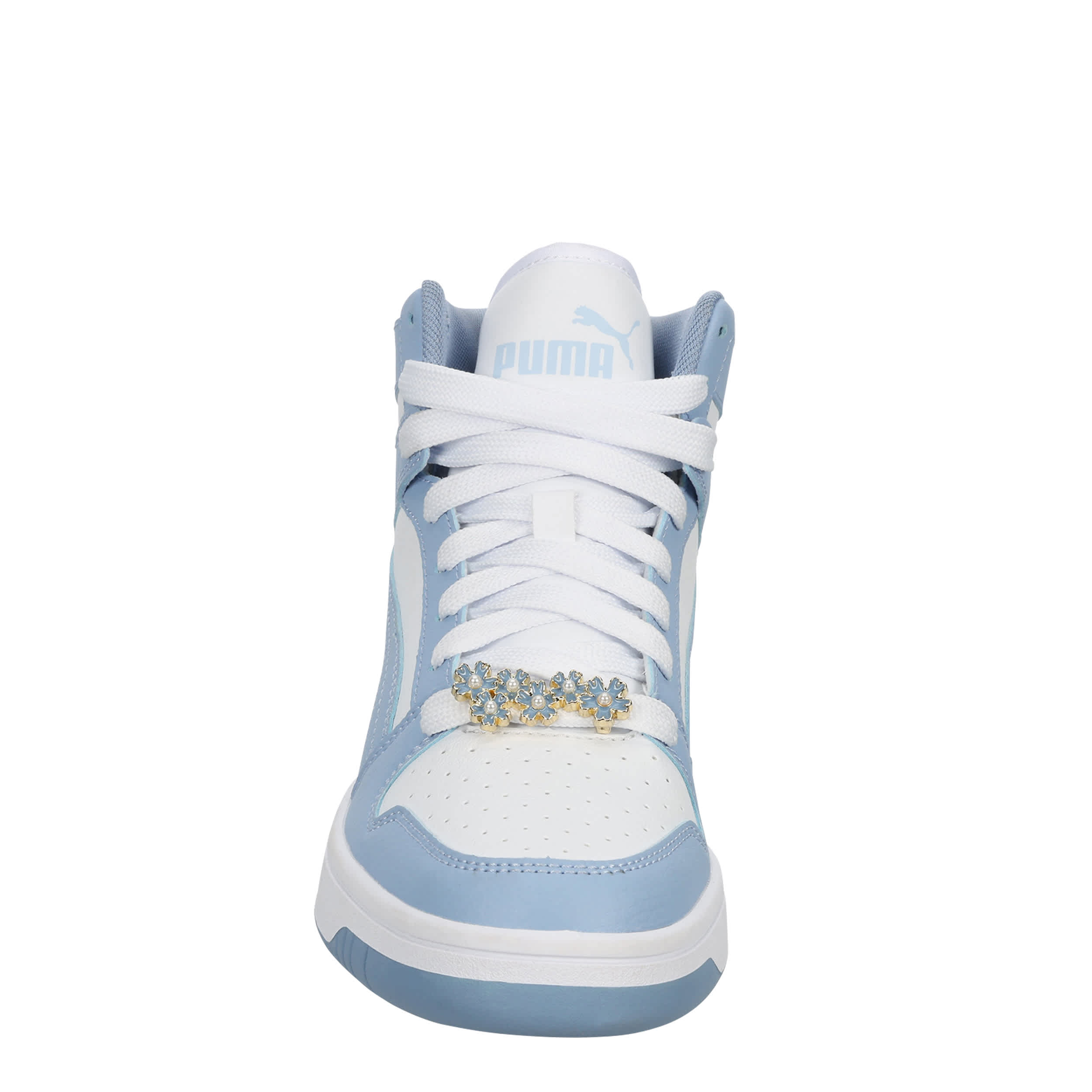 PUMA-WOMENS REBOUND LAYUP SNEAKER-BLUE & WHITE