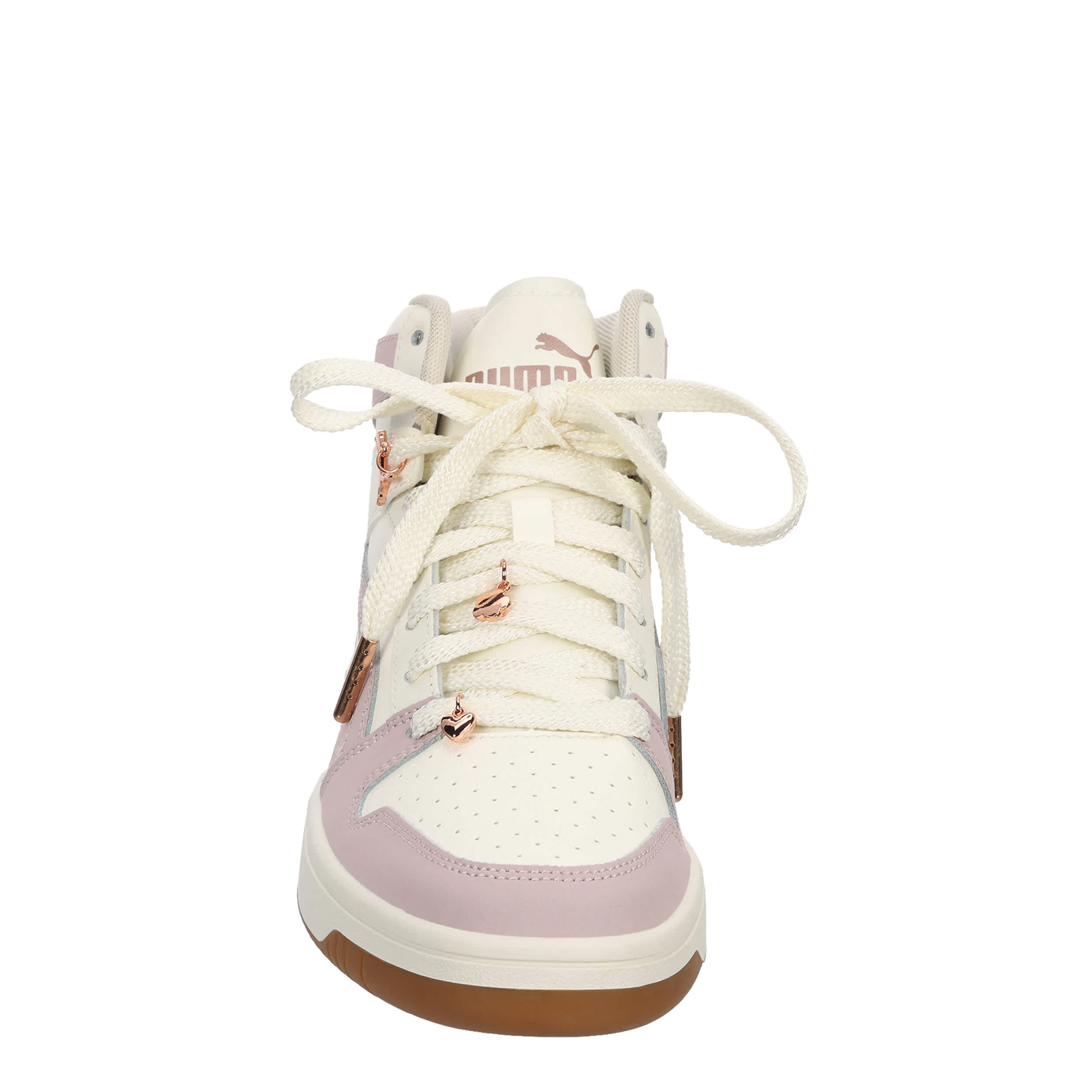 PUMA-WOMENS REBOUND LAYUP SNEAKER-MAUVE & OFF WHITE