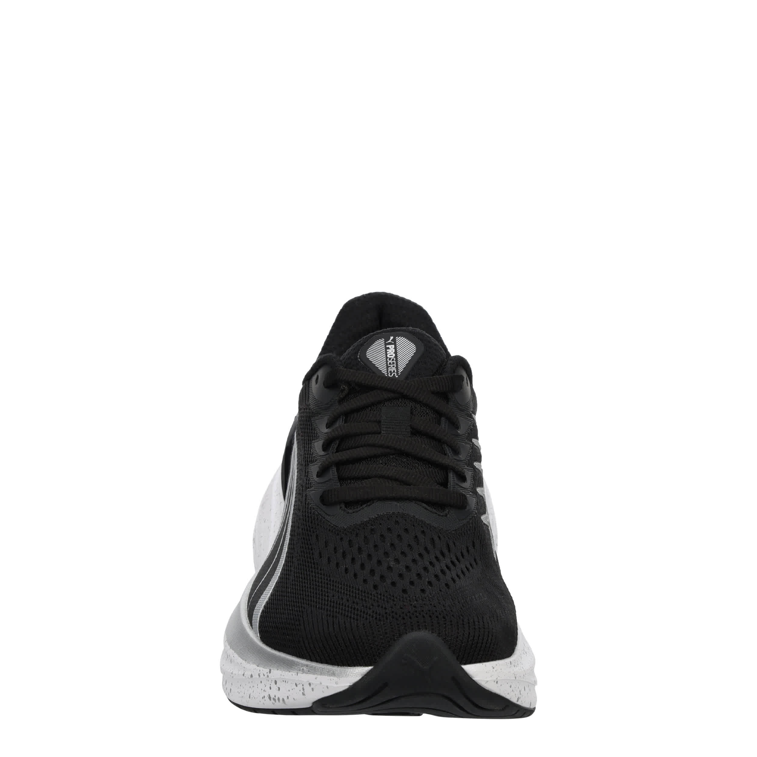 PUMA-WOMENS SCEND PRO RUNNING SHOE-BLACK & WHITE