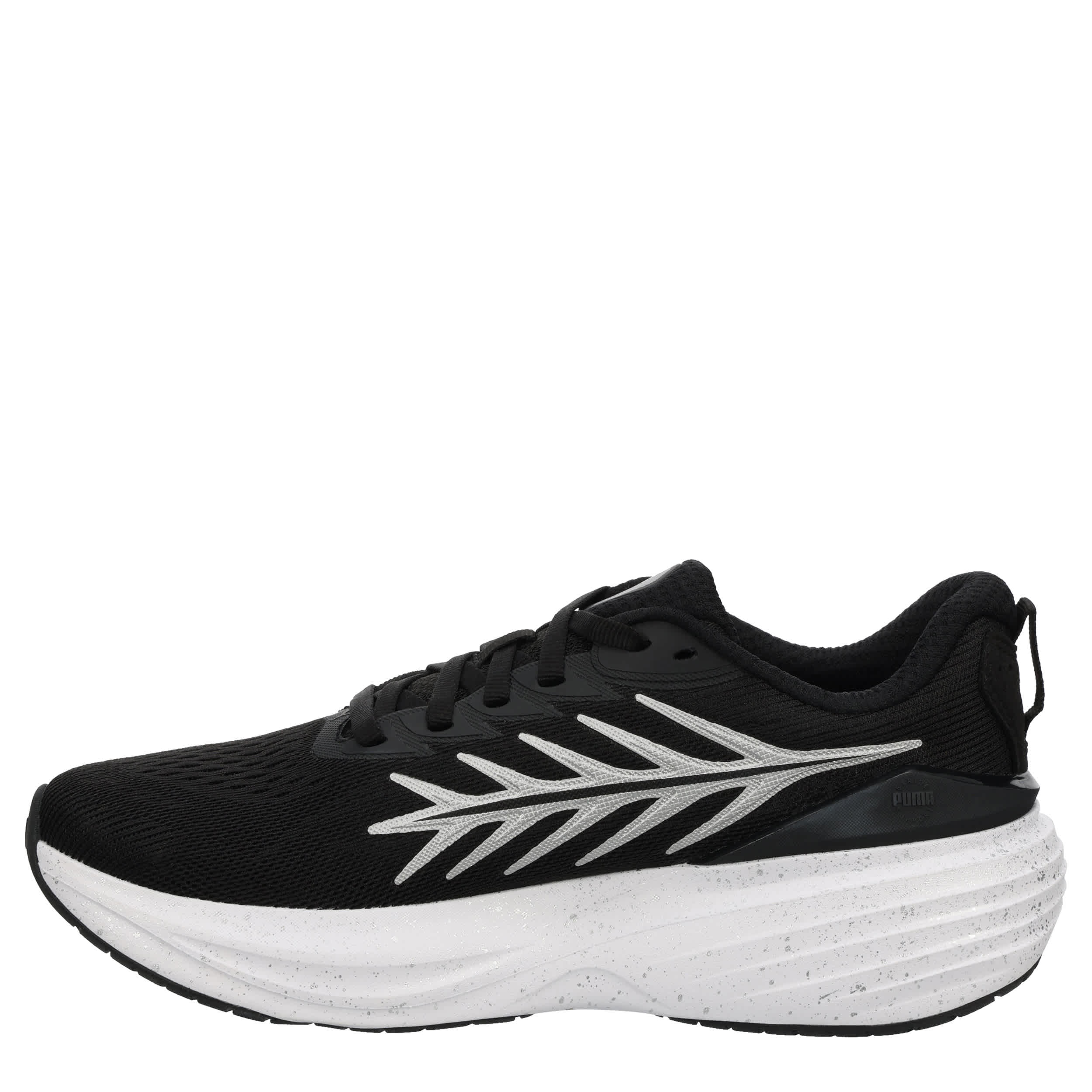 PUMA-WOMENS SCEND PRO RUNNING SHOE-BLACK & WHITE