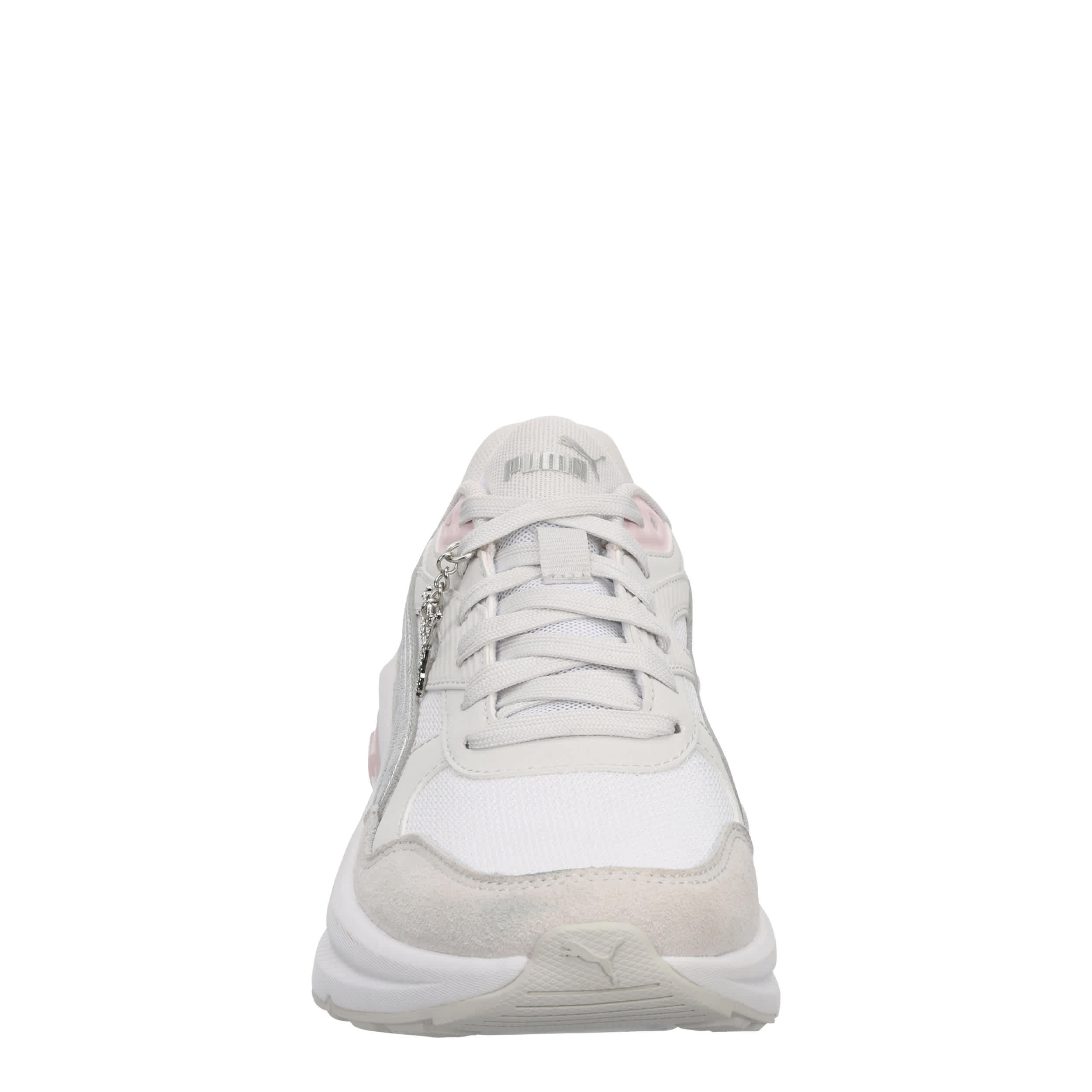 PUMA-WOMENS SEEKER RETRO SNEAKER-SILVER & WHITE