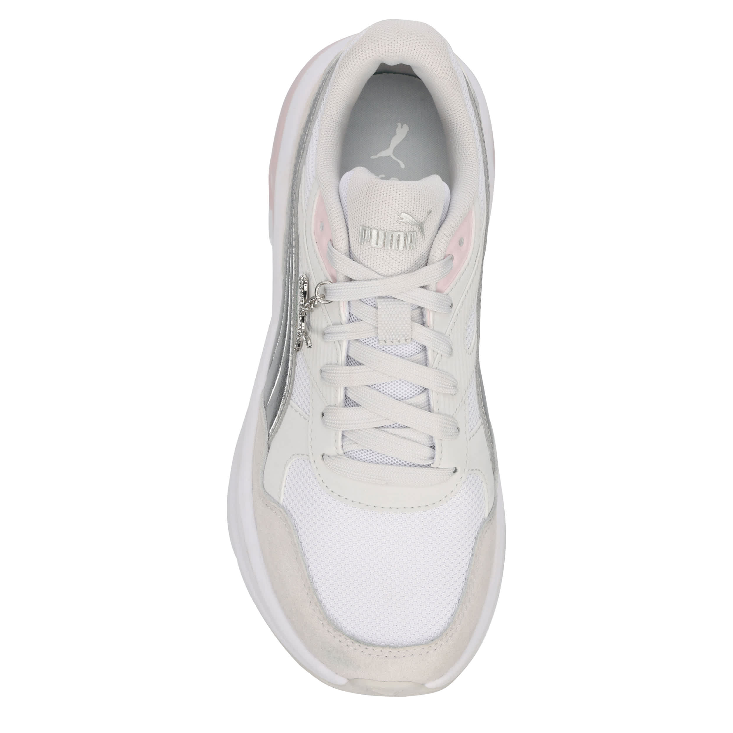PUMA-WOMENS SEEKER RETRO SNEAKER-SILVER & WHITE