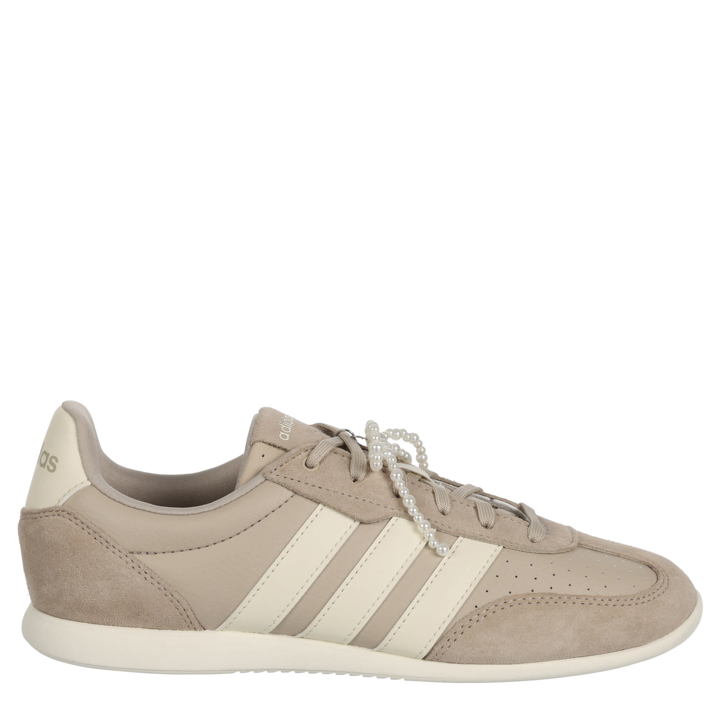 ADIDAS-WOMENS BARREDA LO SNEAKER-OFF WHITE & BEIGE