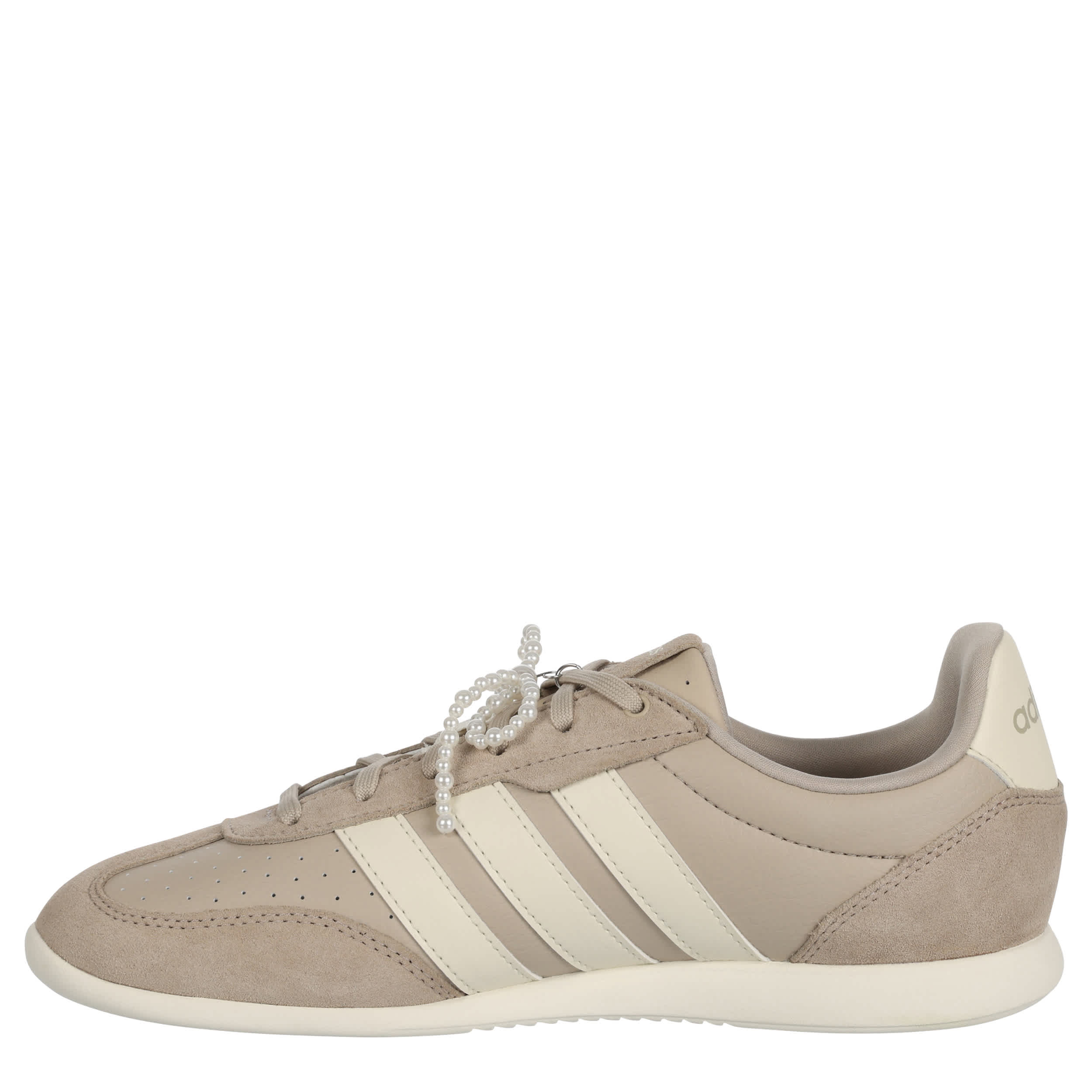 ADIDAS-WOMENS BARREDA LO SNEAKER-OFF WHITE & BEIGE
