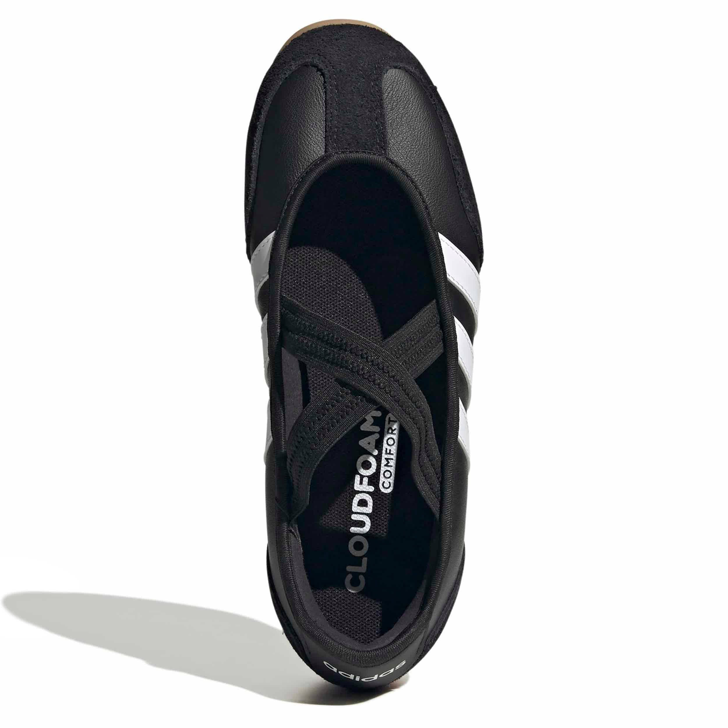 ADIDAS-WOMENS BARREDA MARY JANE SNEAKER-BLACK & WHITE