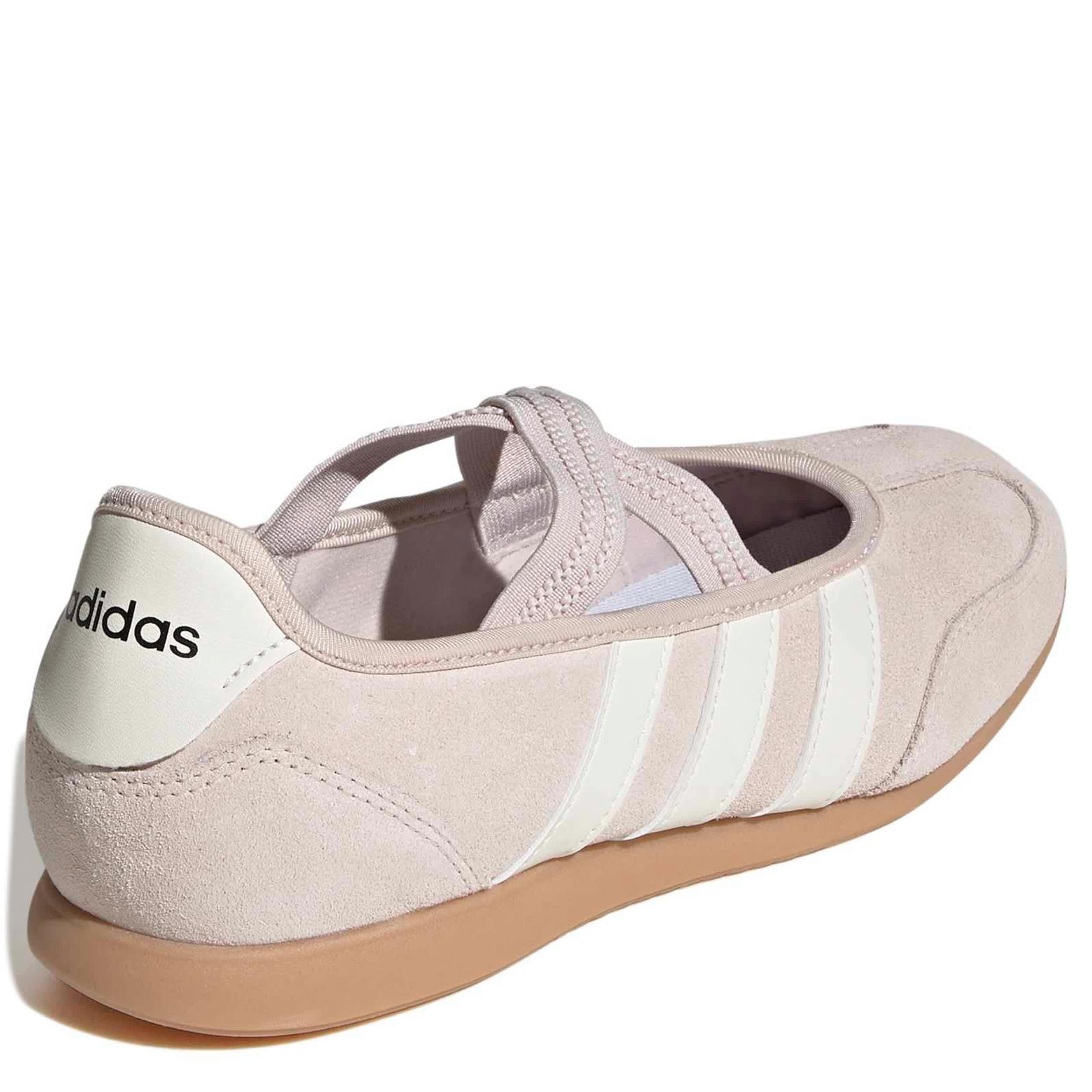 ADIDAS-WOMENS BARREDA MARY JANE SNEAKER-MAUVE & OFF WHITE