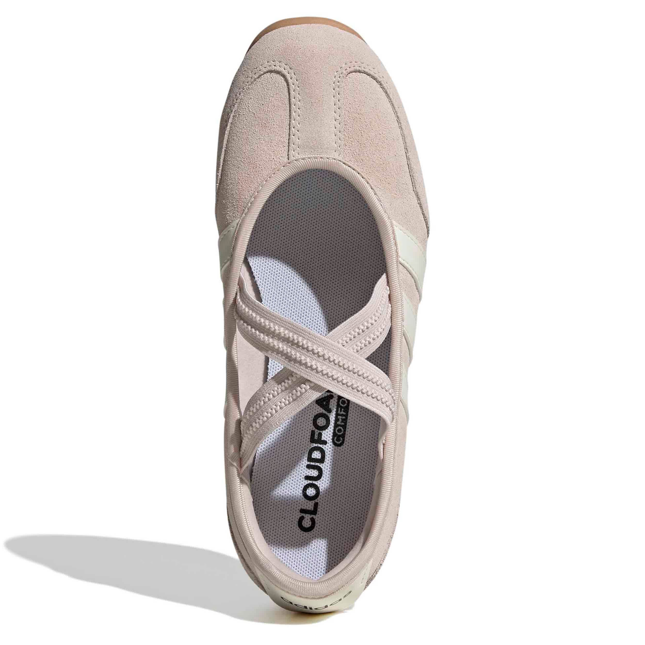 ADIDAS-WOMENS BARREDA MARY JANE SNEAKER-MAUVE & OFF WHITE