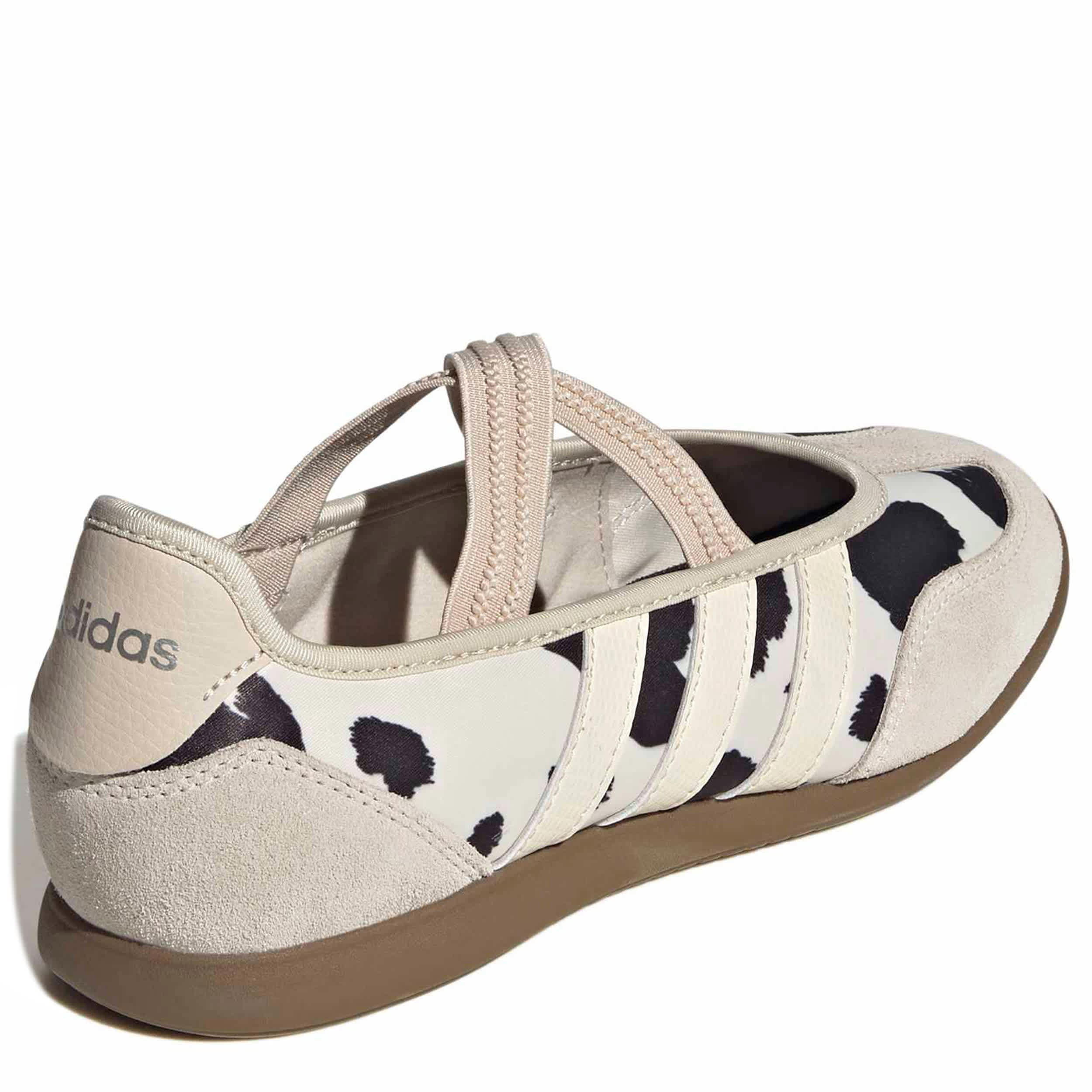 ADIDAS-WOMENS BARREDA MARY JANE SNEAKER-ANIMAL & OFF WHITE