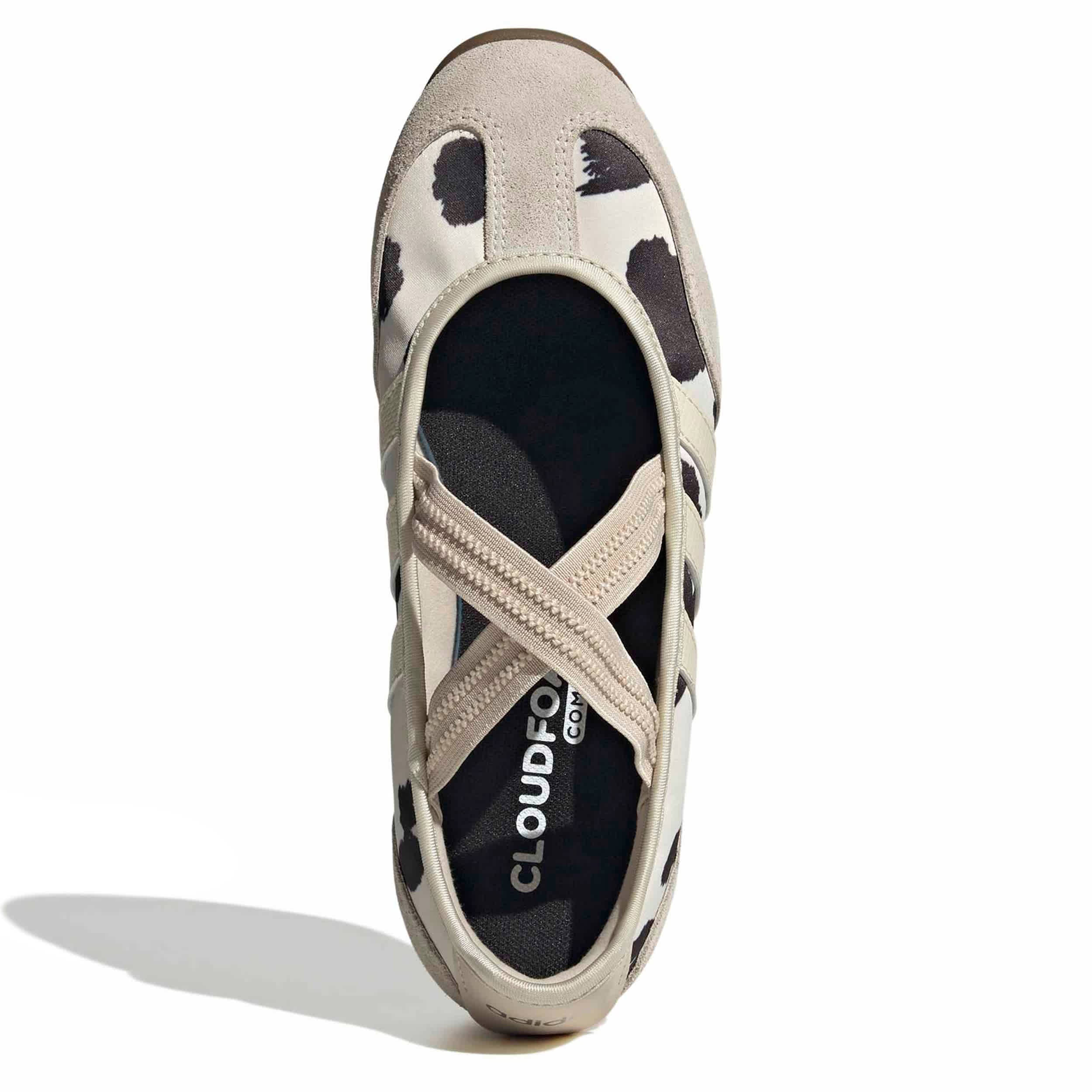 ADIDAS-WOMENS BARREDA MARY JANE SNEAKER-ANIMAL & OFF WHITE