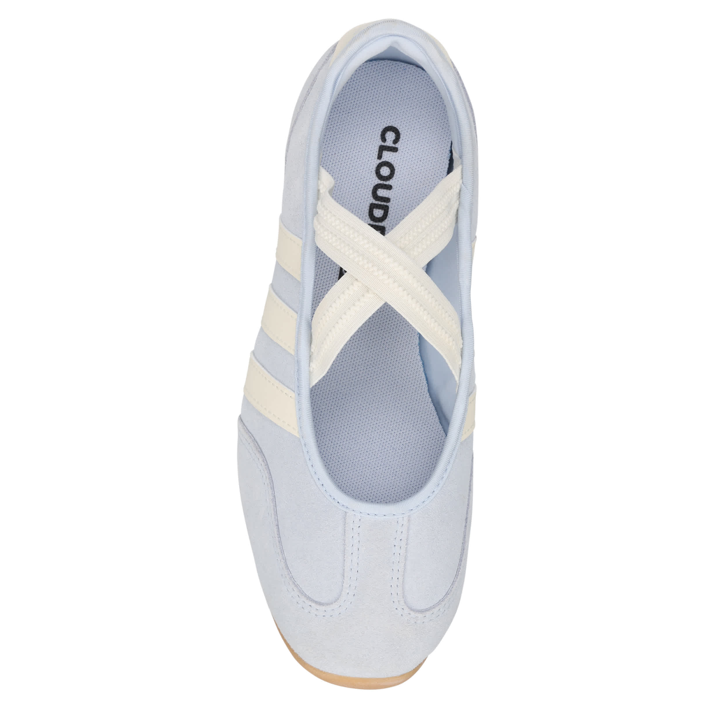ADIDAS-WOMENS BARREDA MARY JANE SNEAKER-LIGHT BLUE & OFF WHITE