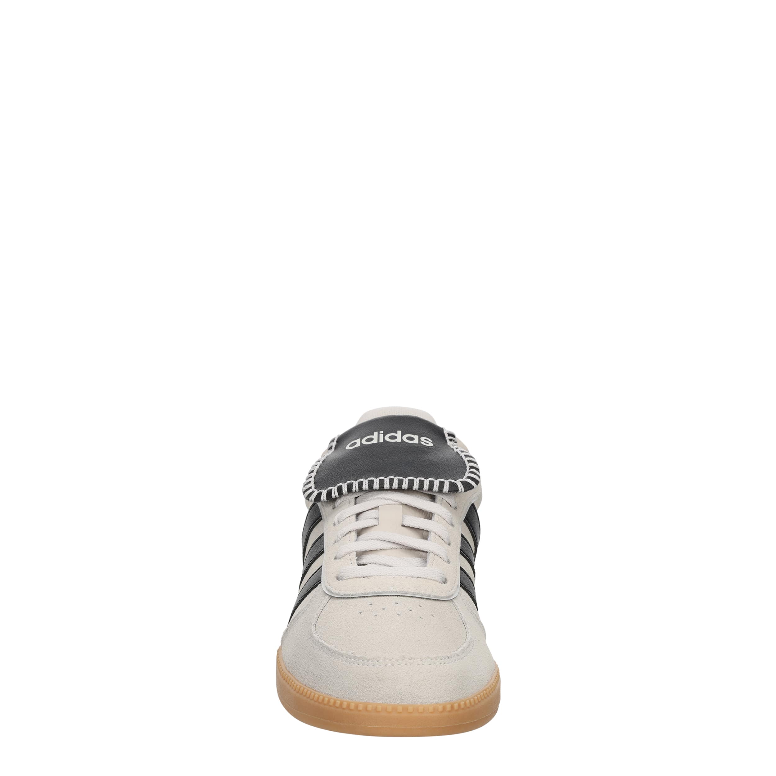 ADIDAS-WOMENS BREAKNET SLEEK LONG TONGUE SNEAKER-GREY & BLACK