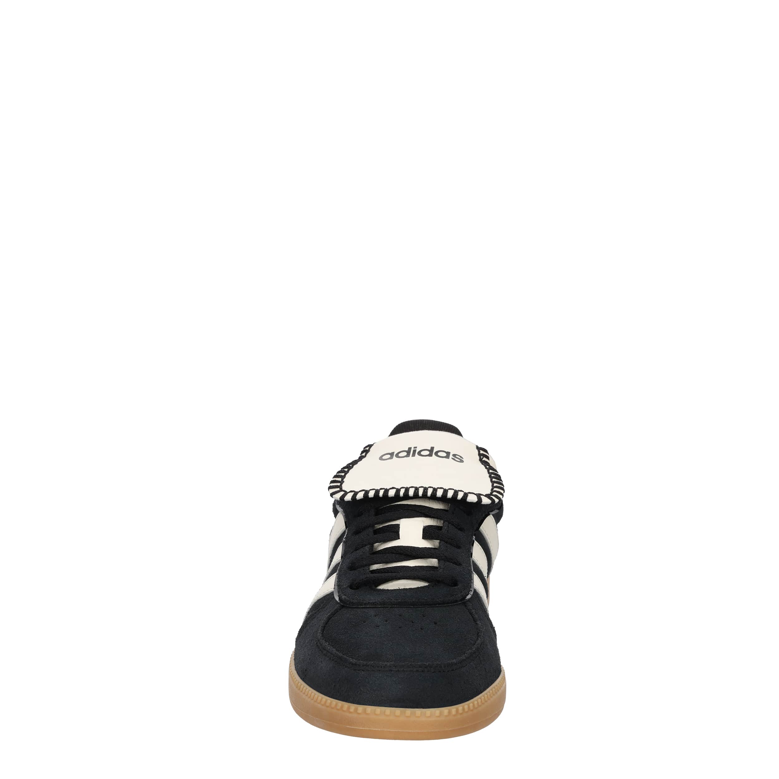 ADIDAS-WOMENS BREAKNET SLEEK LONG TONGUE SNEAKER-BLACK & OFF WHITE