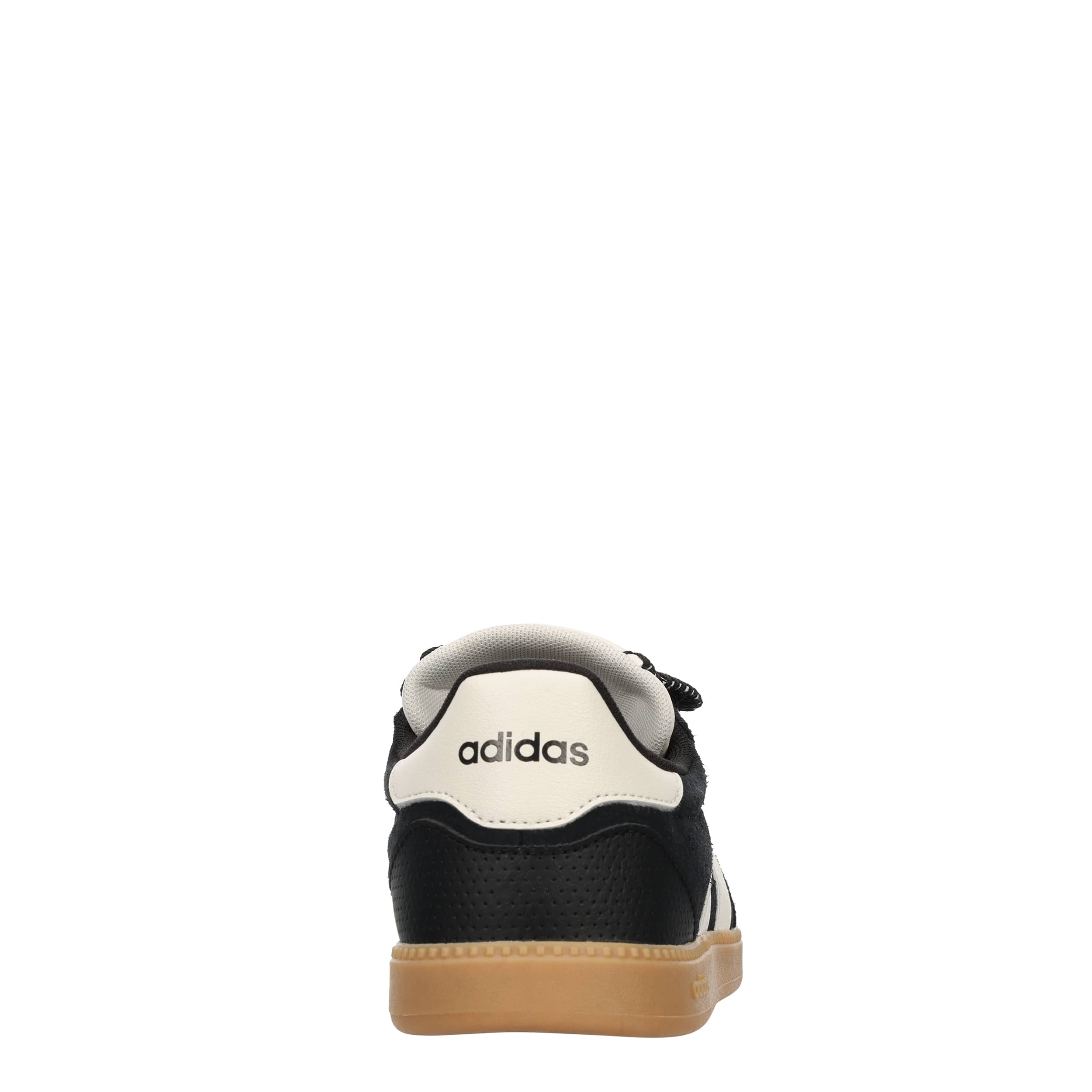 ADIDAS-WOMENS BREAKNET SLEEK LONG TONGUE SNEAKER-BLACK & OFF WHITE