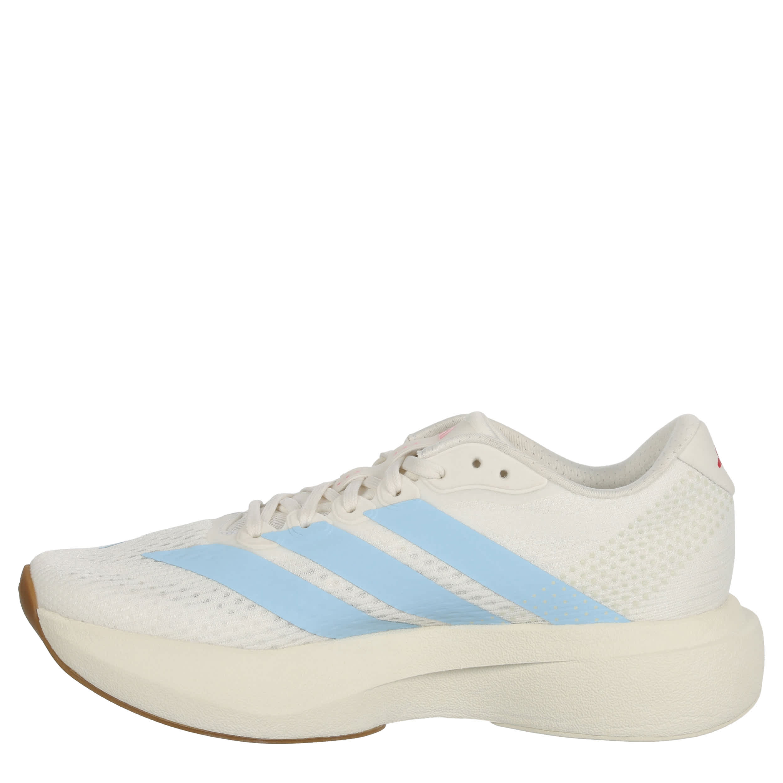 ADIDAS-WOMENS ADIZERO PACER RUNNING SHOE-WHITE & LIGHT BLUE