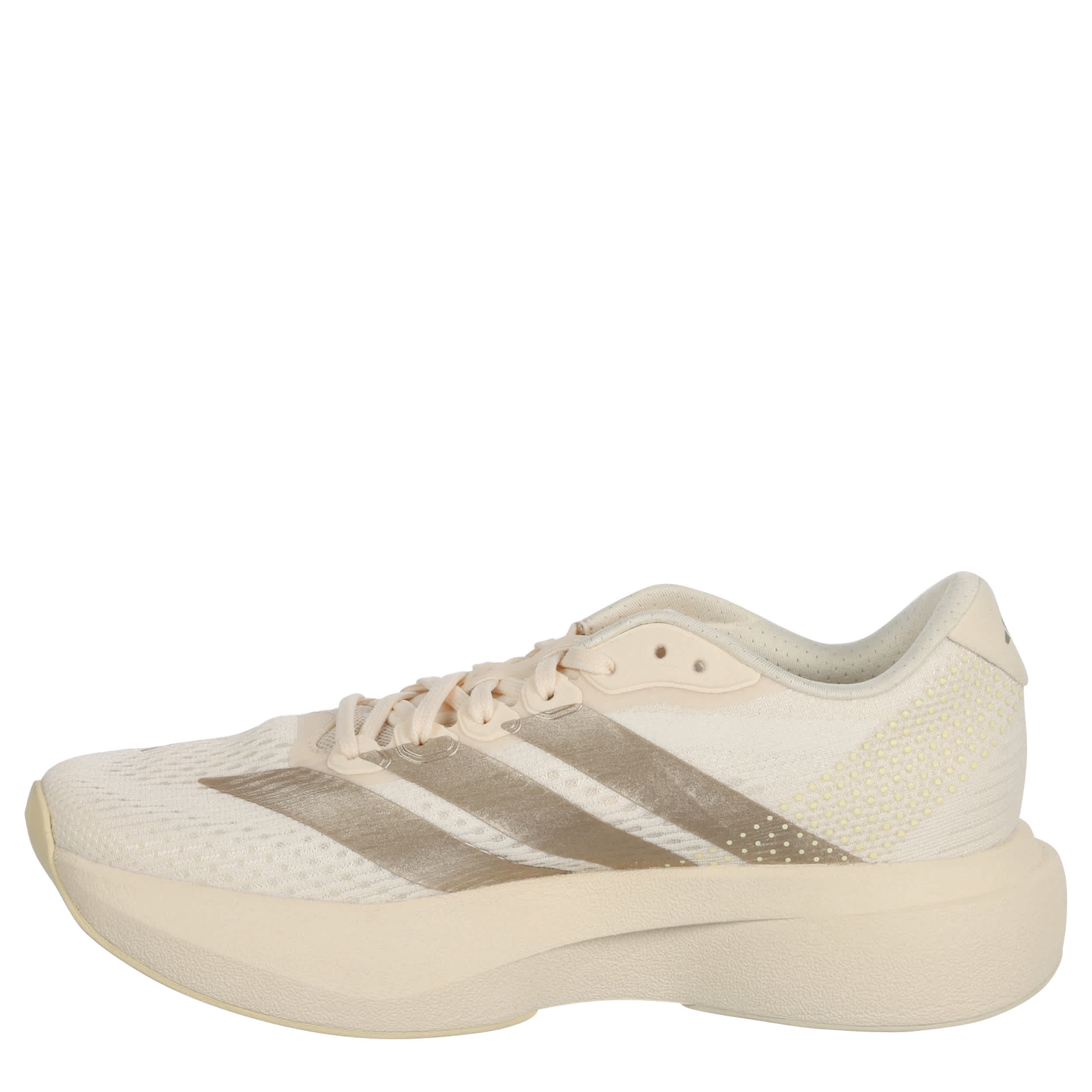 ADIDAS-WOMENS ADIZERO PACER RUNNING SHOE-OFF WHITE & CHAMPAGNE