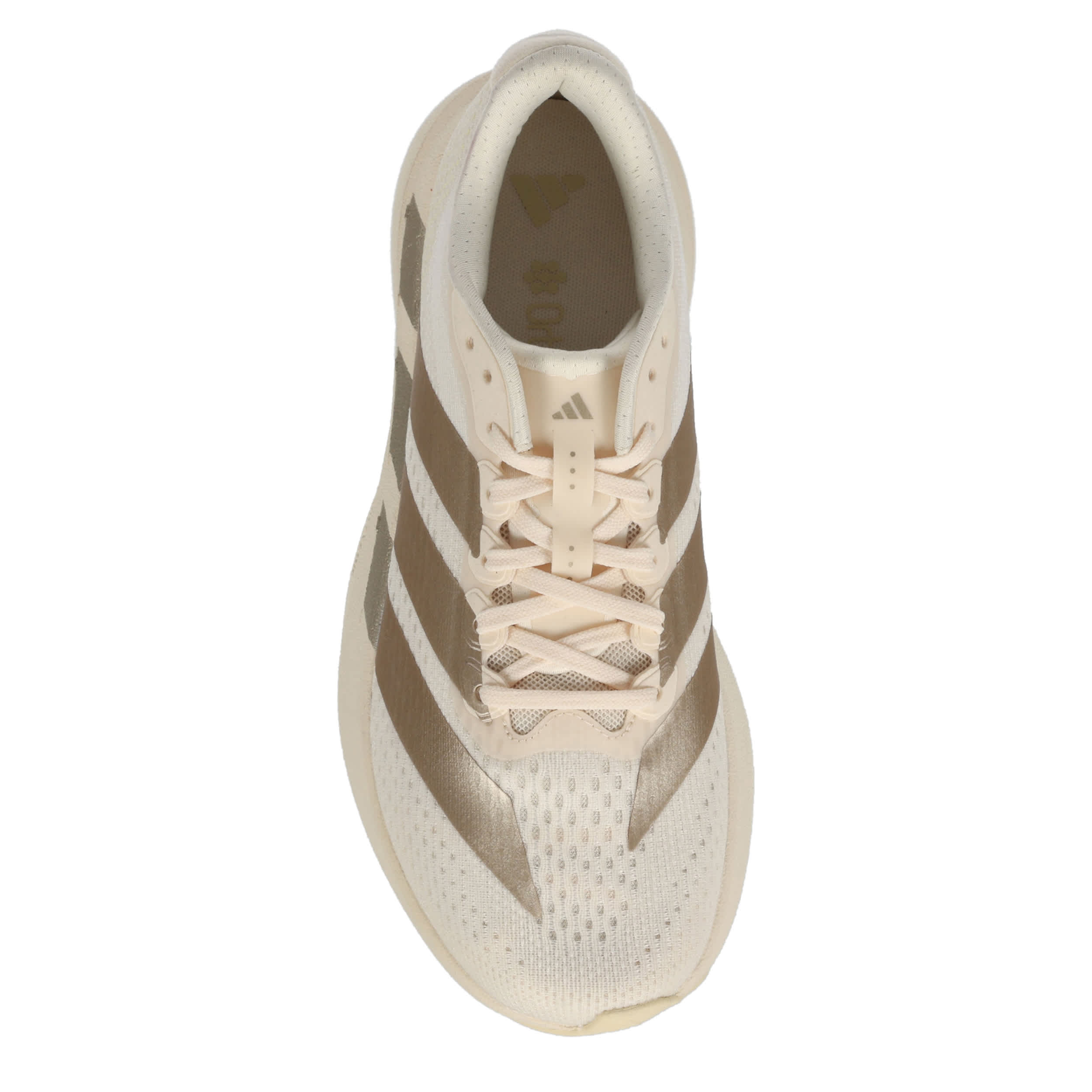 ADIDAS-WOMENS ADIZERO PACER RUNNING SHOE-OFF WHITE & CHAMPAGNE