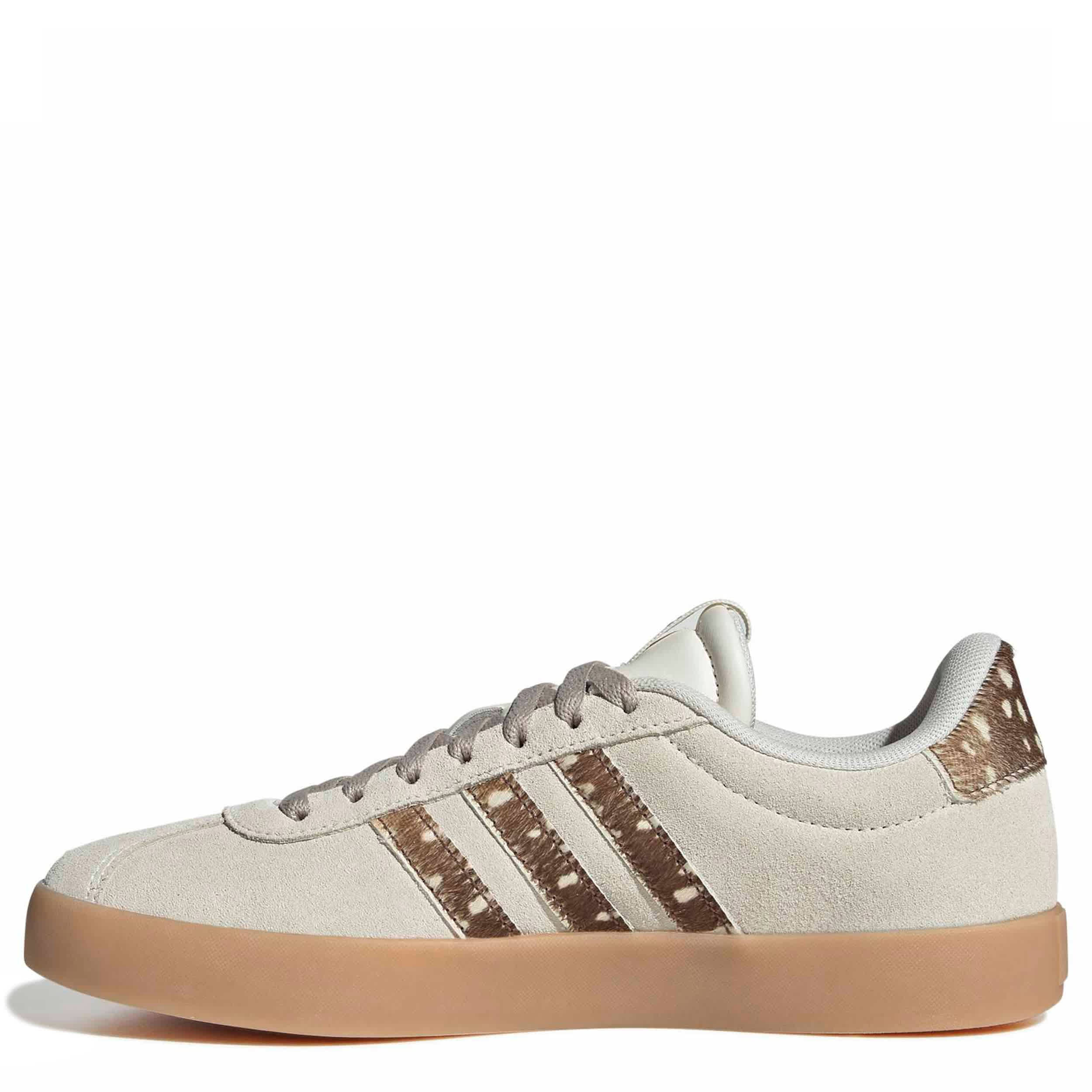 ADIDAS-WOMENS VL COURT 3.0 SNEAKER-OFF WHITE & ANIMAL