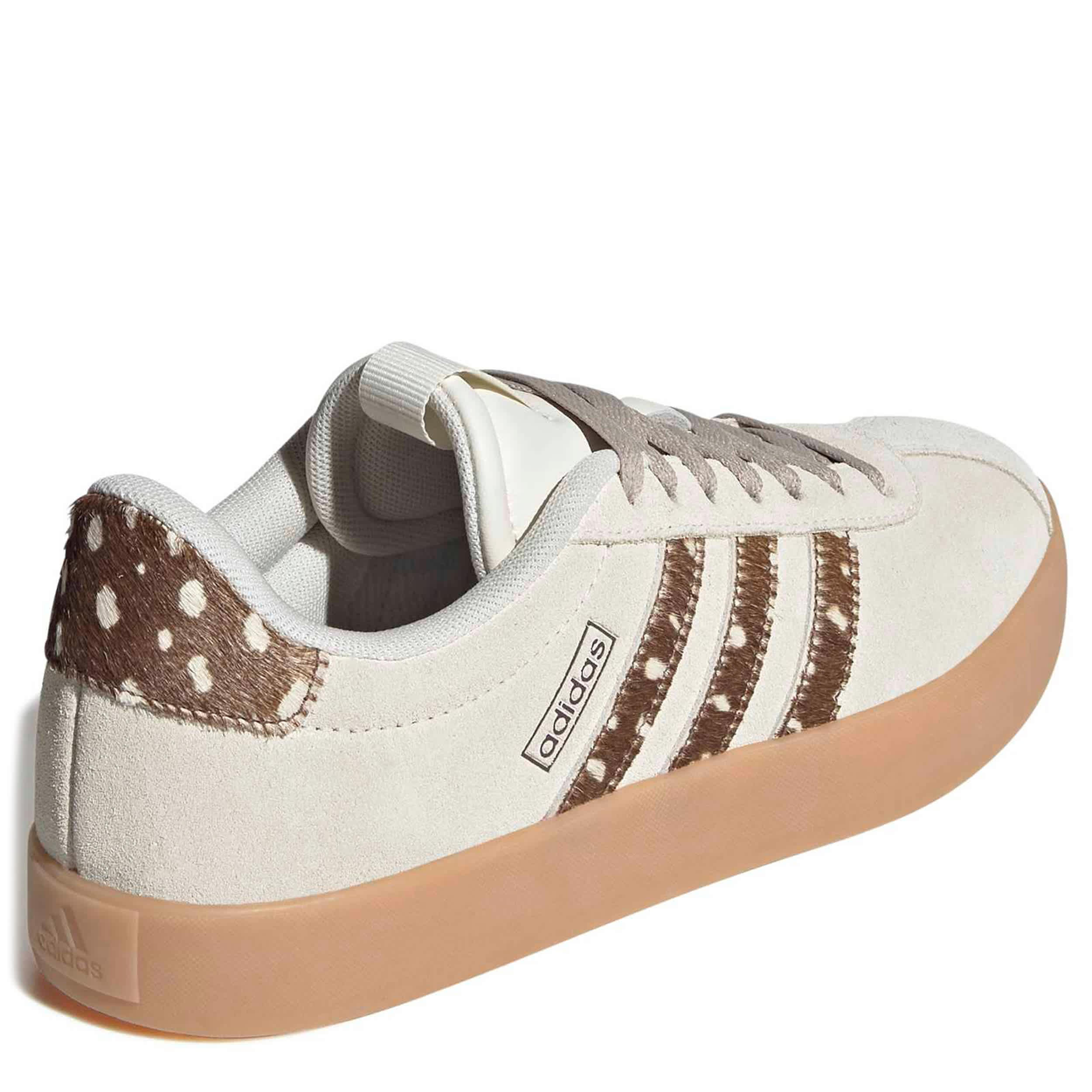 ADIDAS-WOMENS VL COURT 3.0 SNEAKER-OFF WHITE & ANIMAL