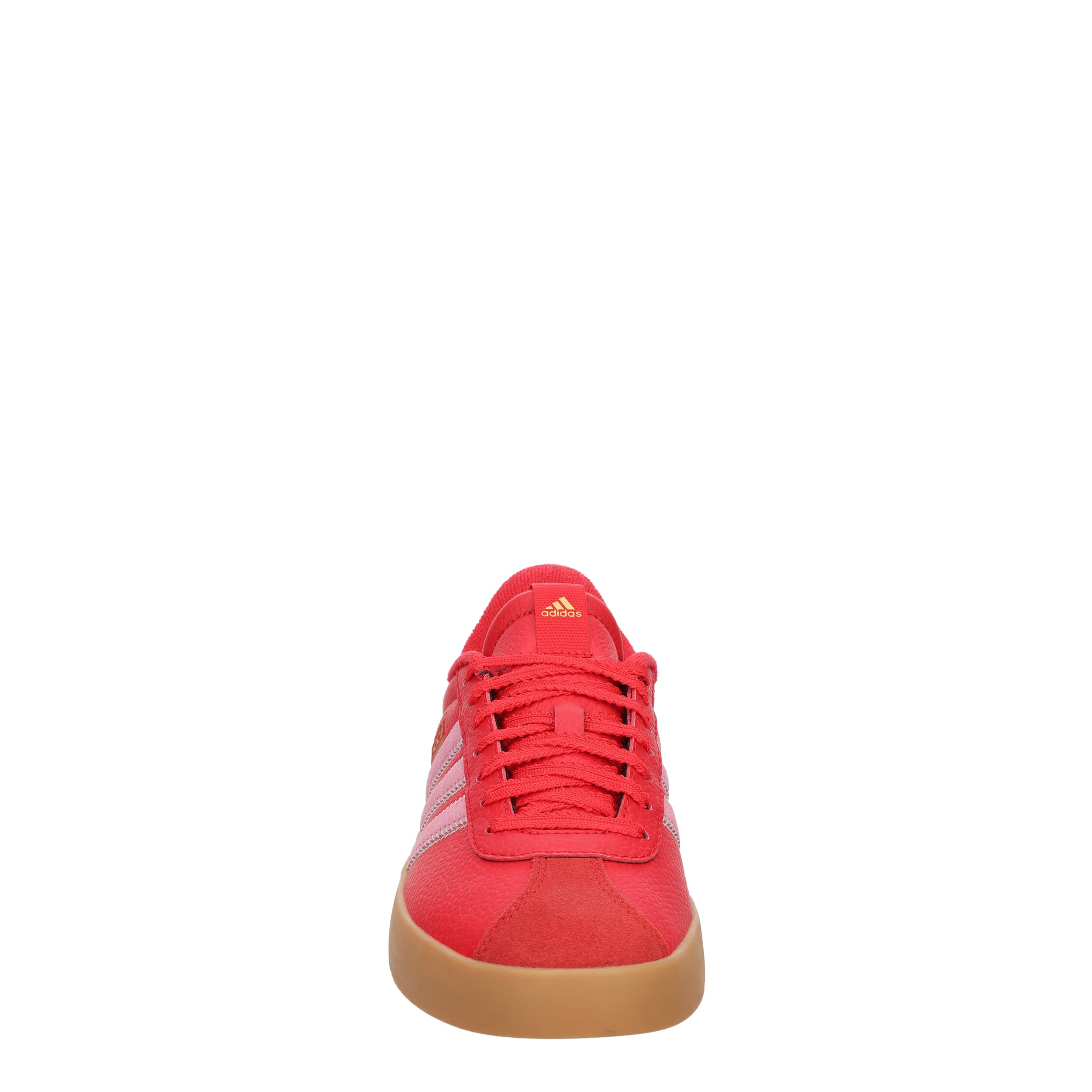 ADIDAS-WOMENS VL COURT 3.0 SNEAKER-RED & PINK