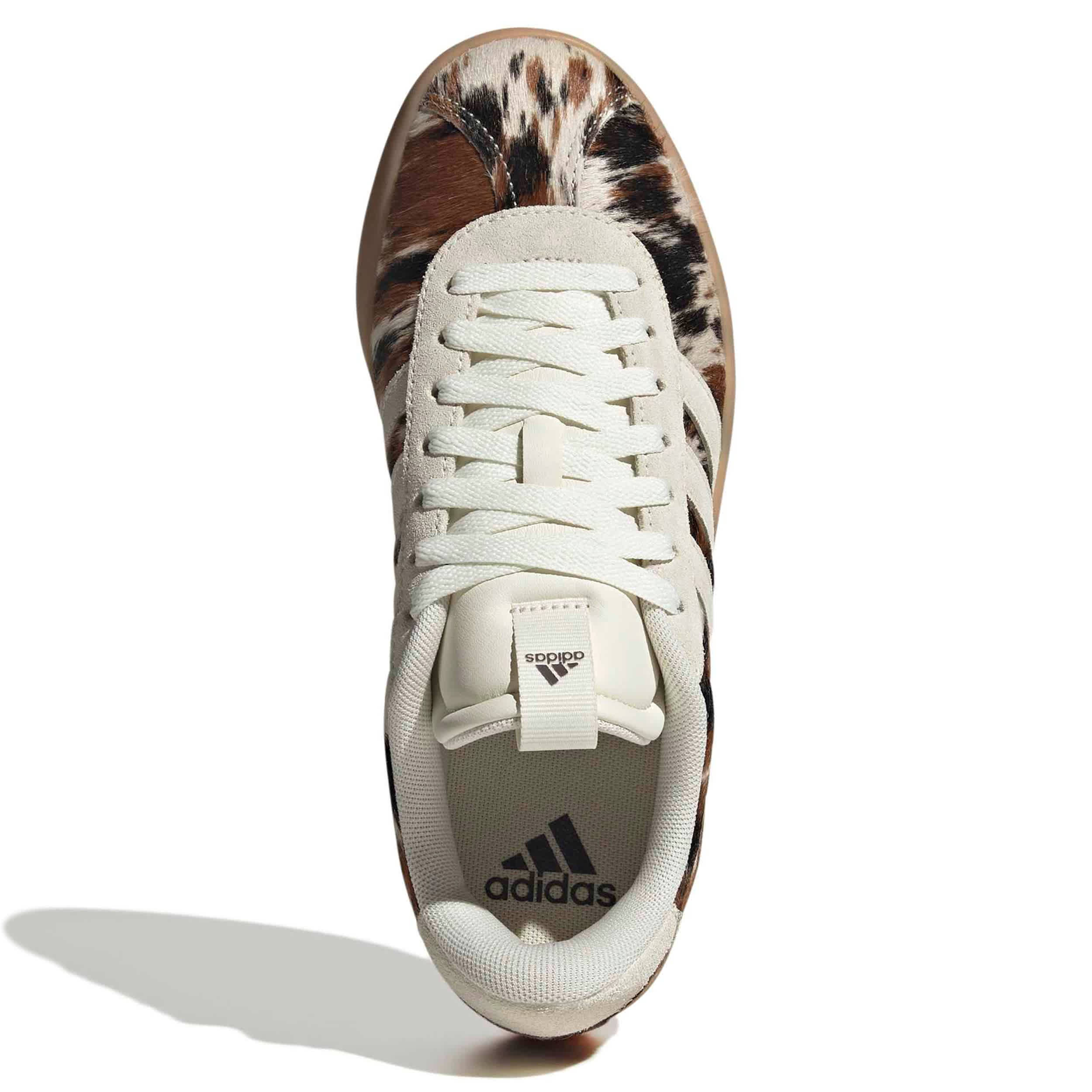 ADIDAS-WOMENS VL COURT 3.0 SNEAKER-ANIMAL & OFF WHITE