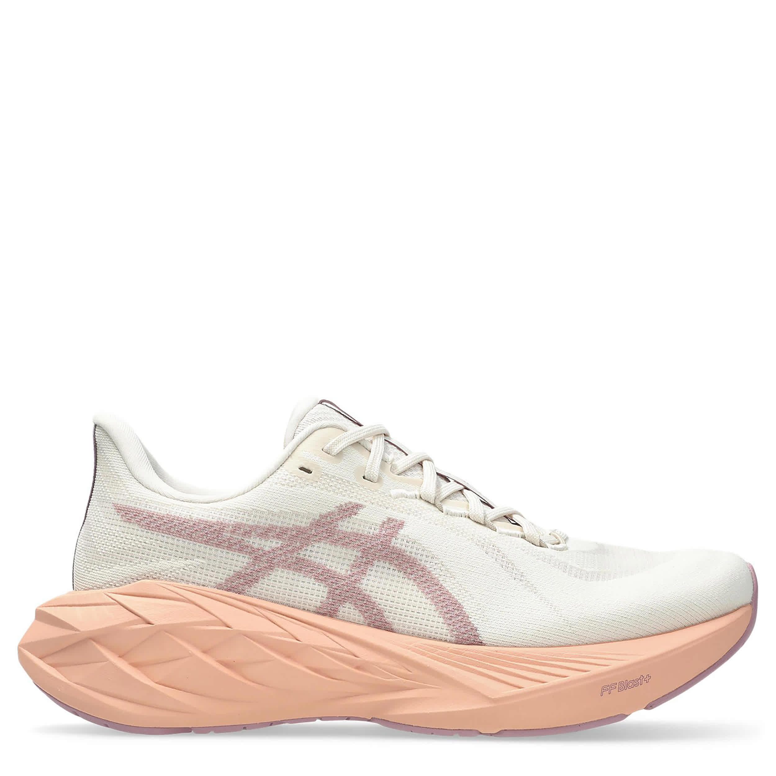 ASICS-WOMENS DYNABLAST 6 RUNNING SHOE-OFF WHITE & PEACH
