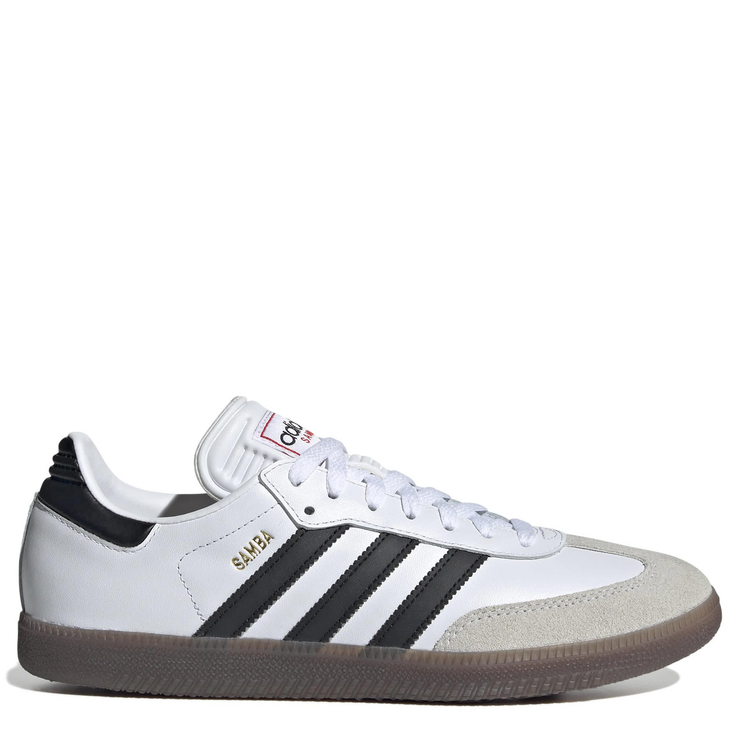 ADIDAS-WOMENS SAMBA INDOOR SOCCER SNEAKER-WHITE & BLACK