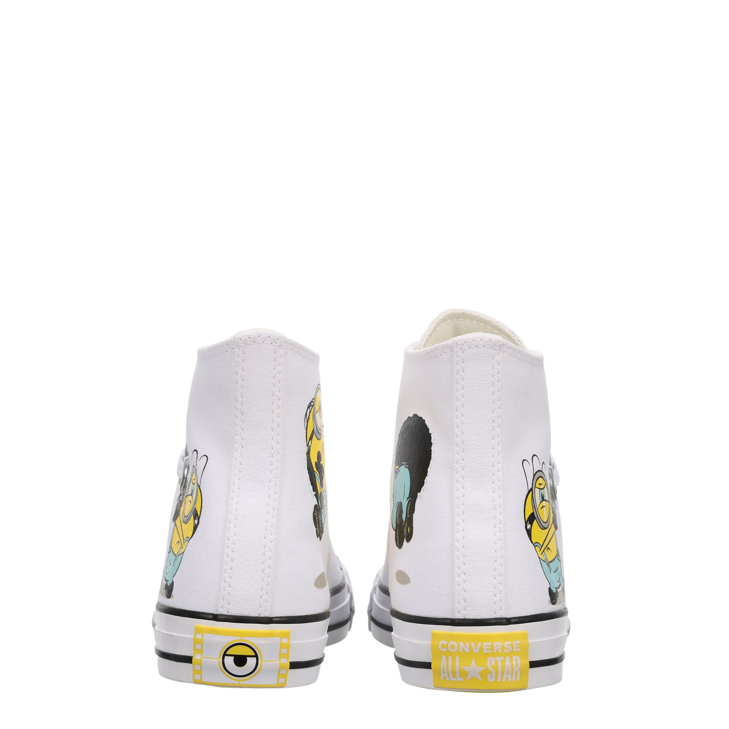 CONVERSE-UNISEX CHUCK TAYLOR ALL STAR HIGH TOP MINIONS SNEAKER-WHITE & YELLOW