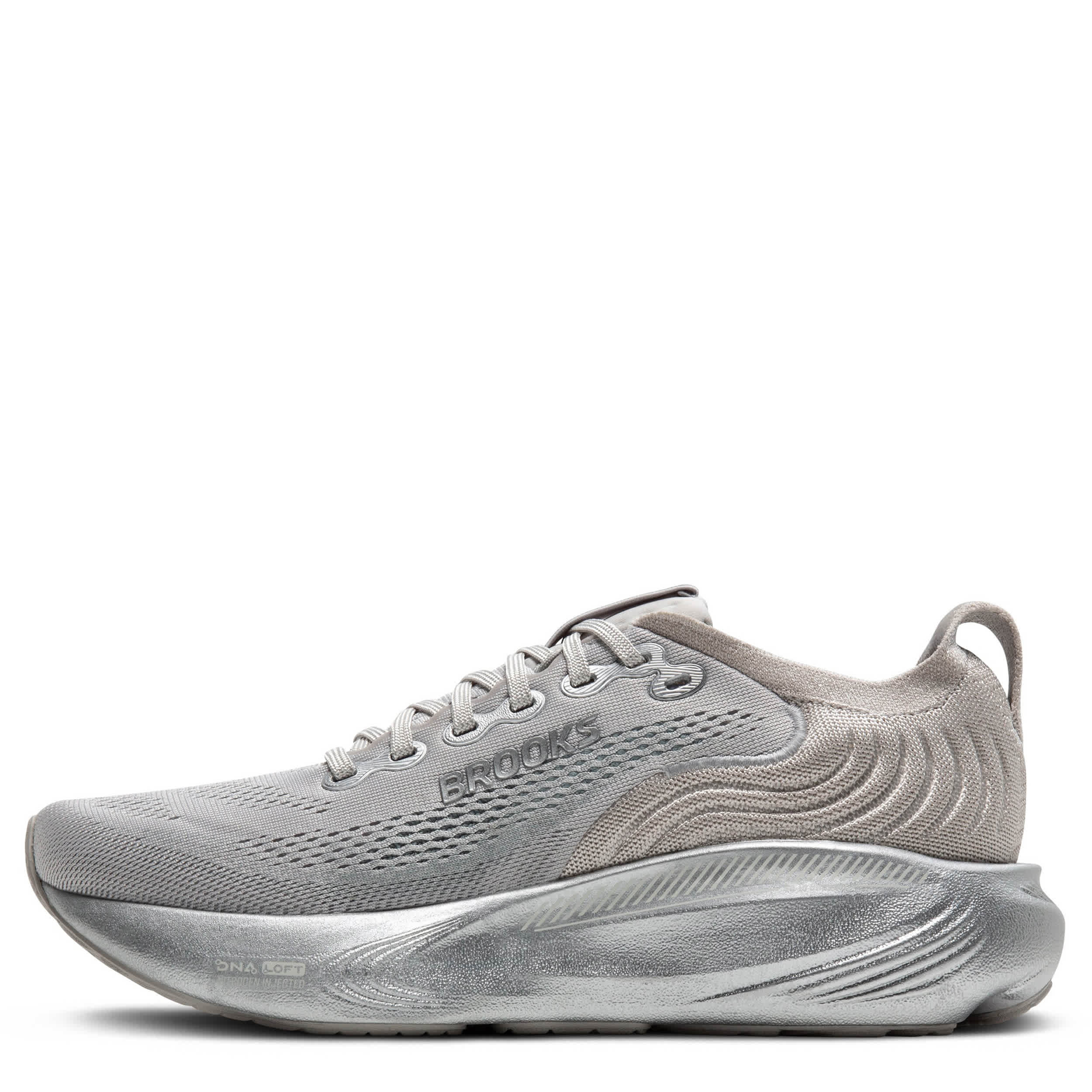 BROOKS-WOMENS ADRENALINE GTS 25 RUNNING SHOE-SILVER & GREY
