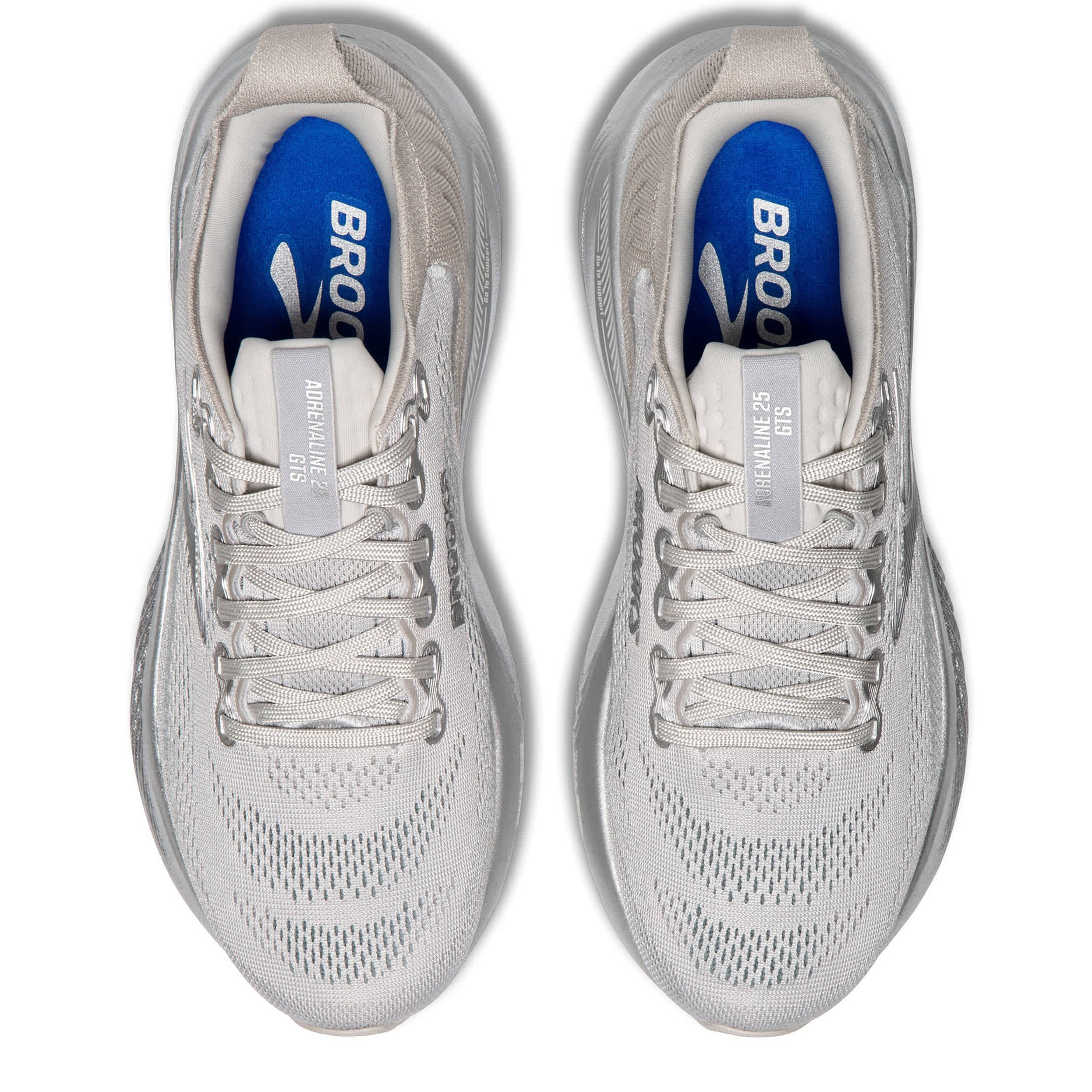 BROOKS-WOMENS ADRENALINE GTS 25 RUNNING SHOE-SILVER & GREY