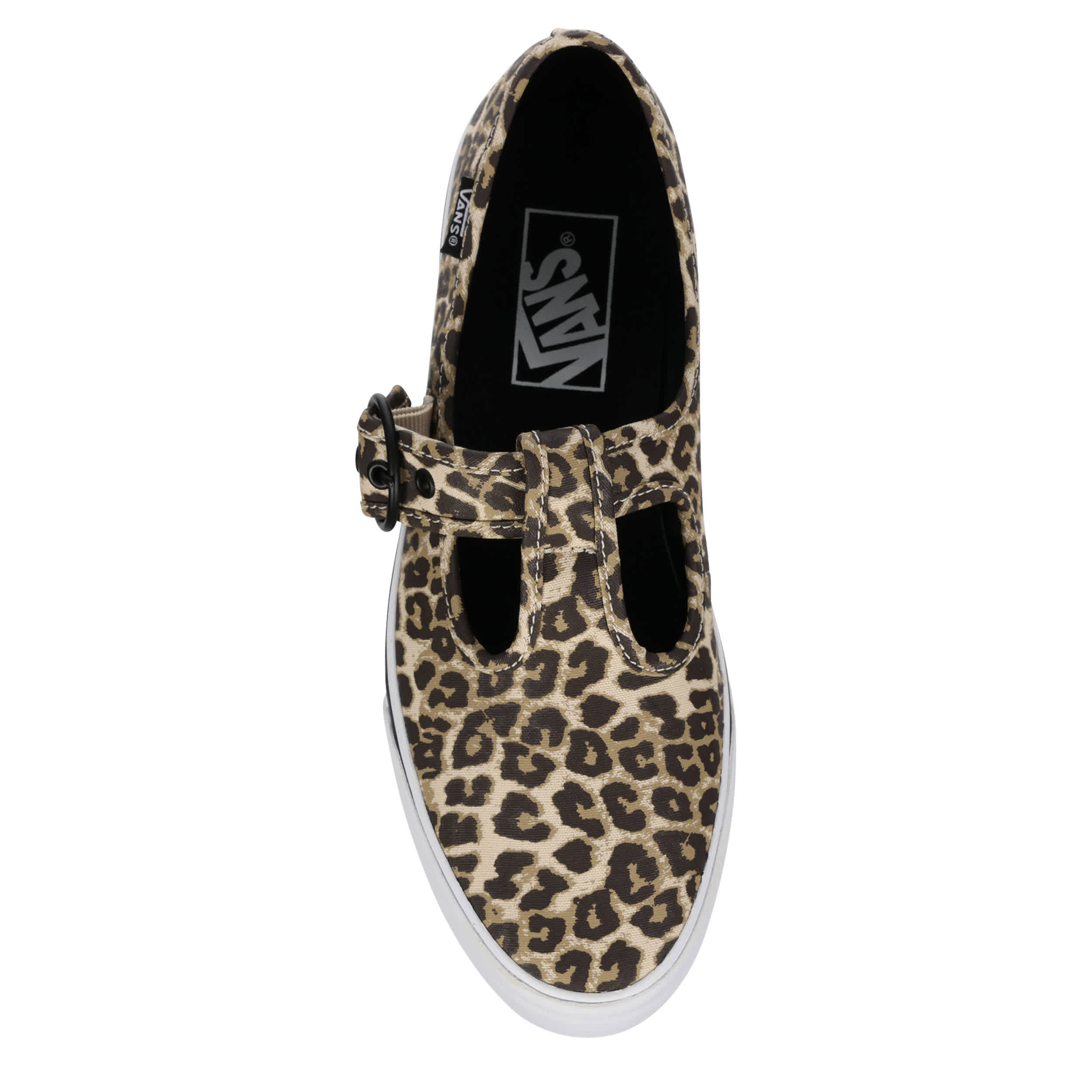 VANS-WOMENS LAINEY MARY JANE SNEAKER-LEOPARD & BLACK