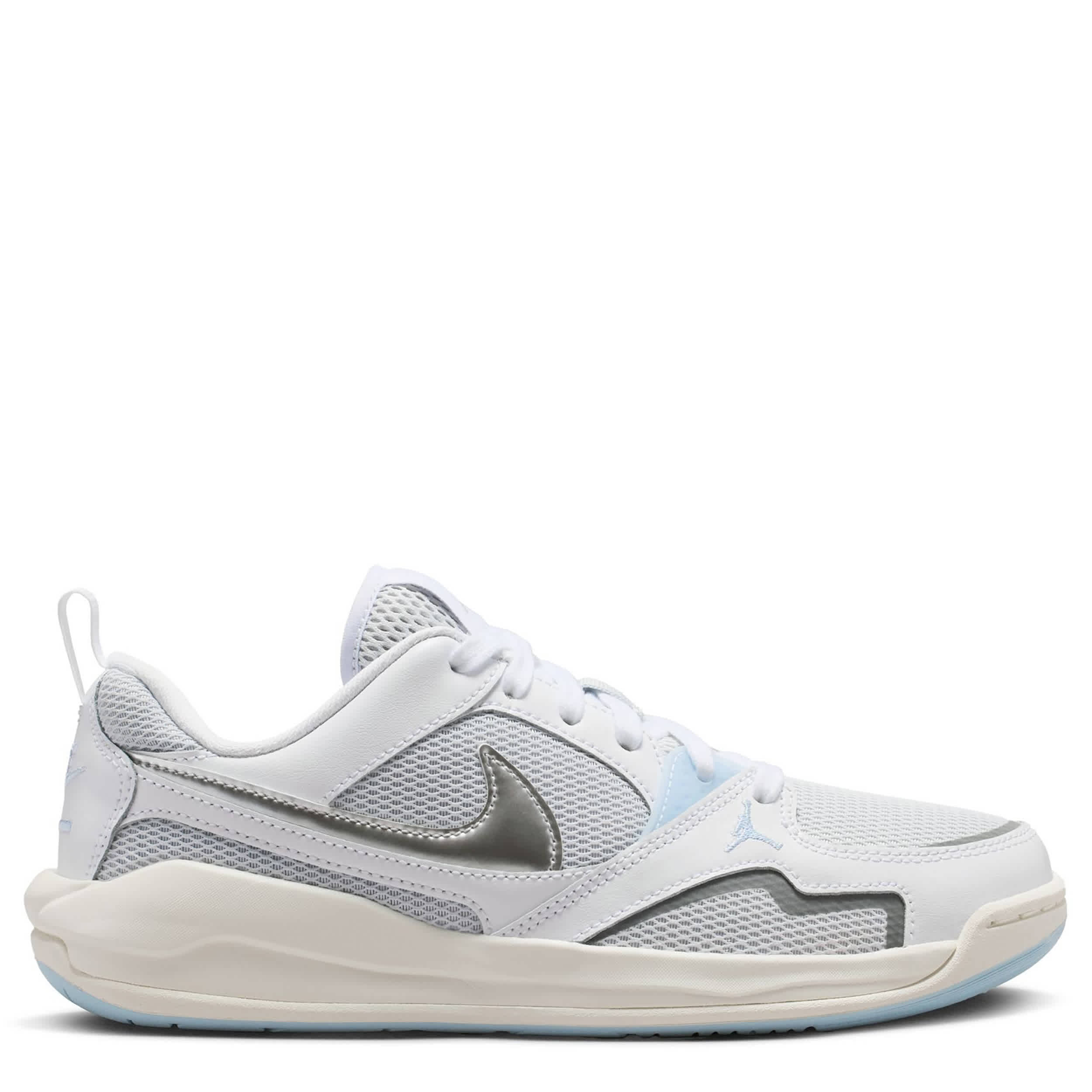 JORDAN-WOMENS CMFT ERA SNEAKER-WHITE & SILVER