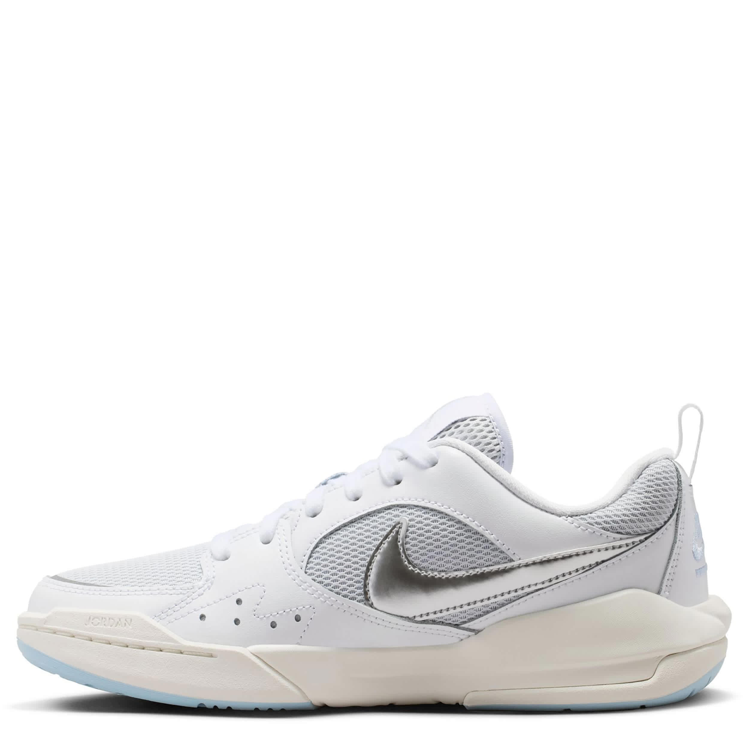 JORDAN-WOMENS CMFT ERA SNEAKER-WHITE & SILVER
