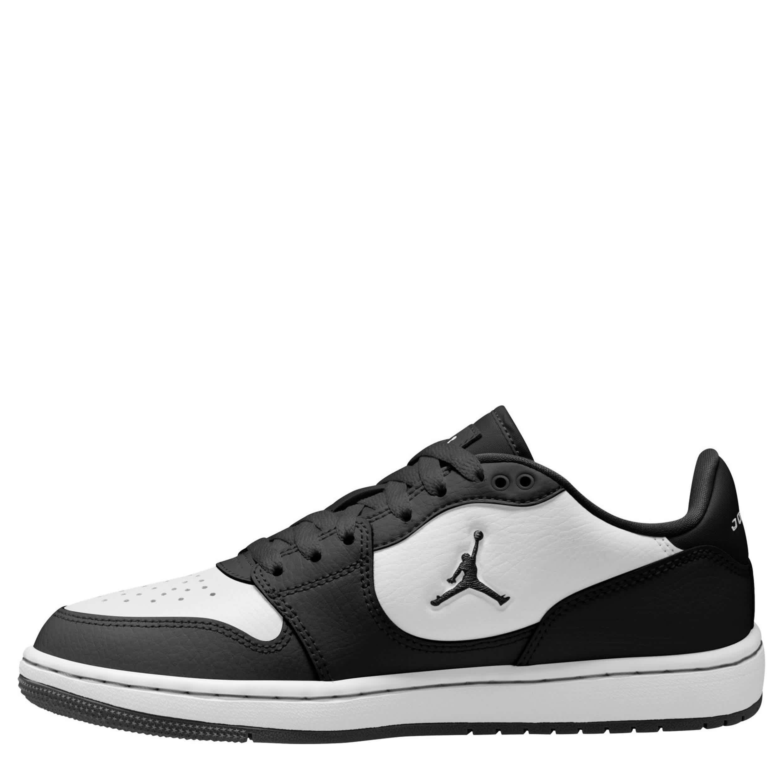 JORDAN-WOMENS COURT CONNECT LOW SNEAKER-BLACK & WHITE