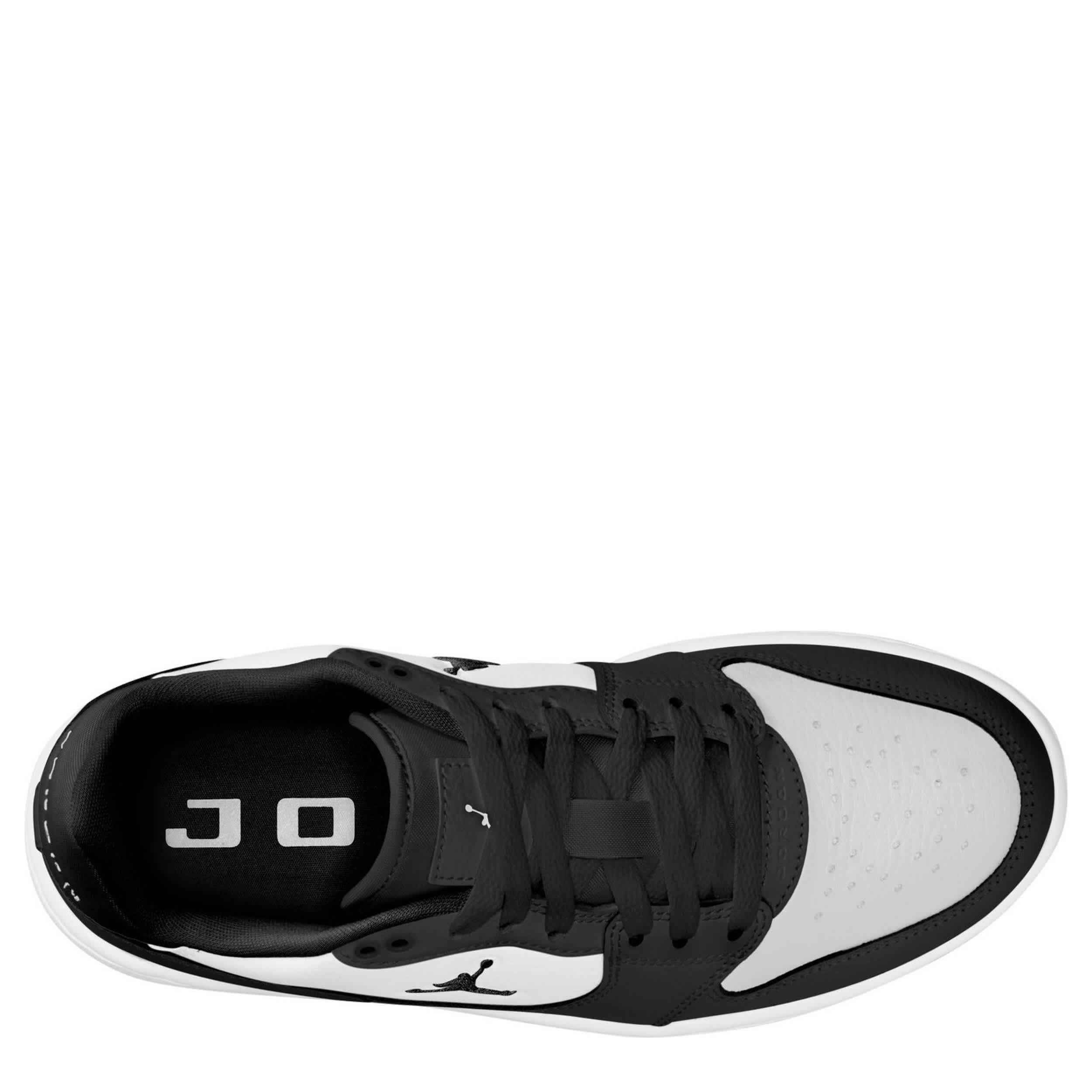 JORDAN-WOMENS COURT CONNECT LOW SNEAKER-BLACK & WHITE