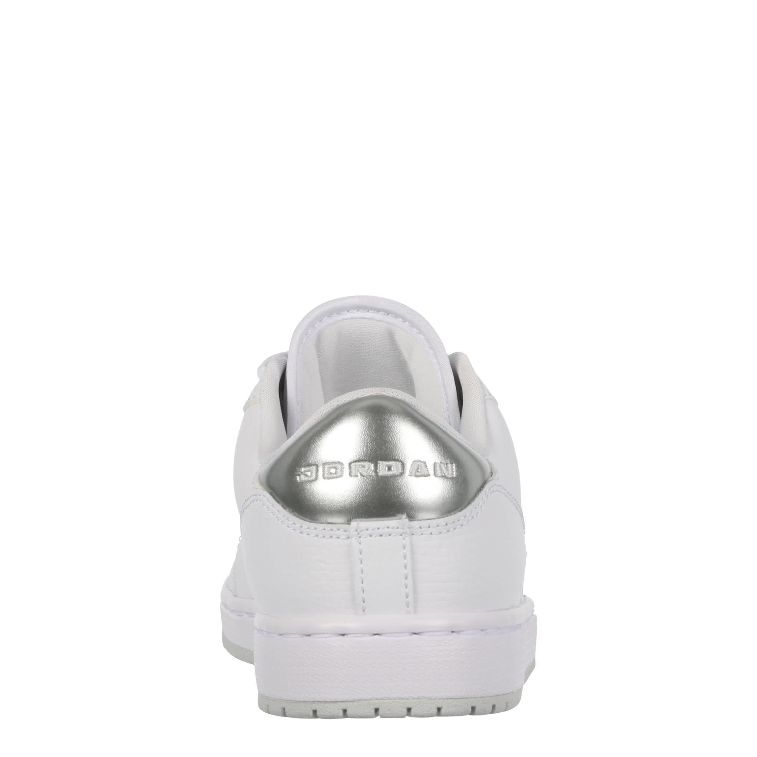 JORDAN-WOMENS COURT CONNECT LOW SNEAKER-WHITE & SILVER