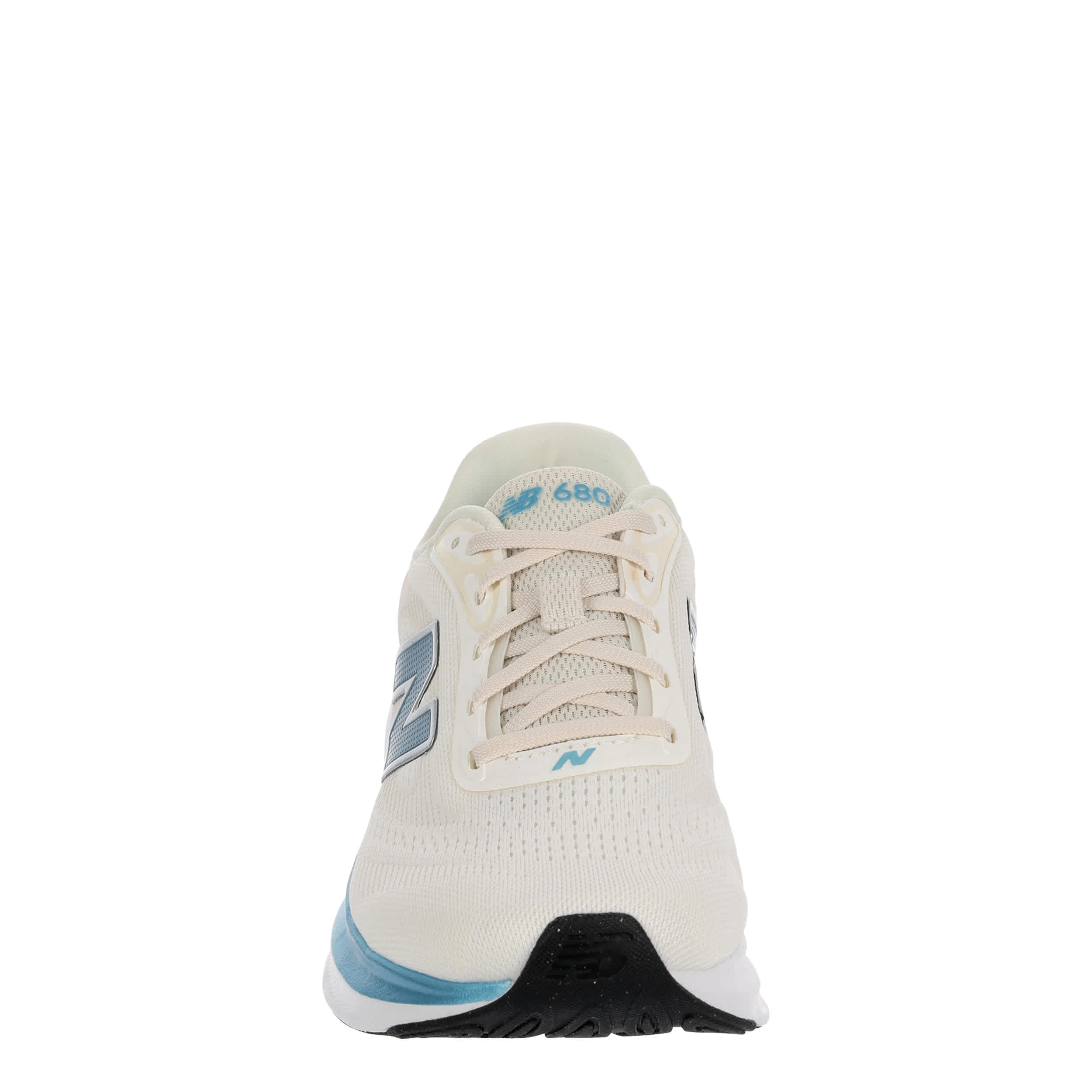 NEW BALANCE-WOMENS FRESH FOAM 680 V9 RUNNING SHOE-OFF WHITE & LIGHT BLUE