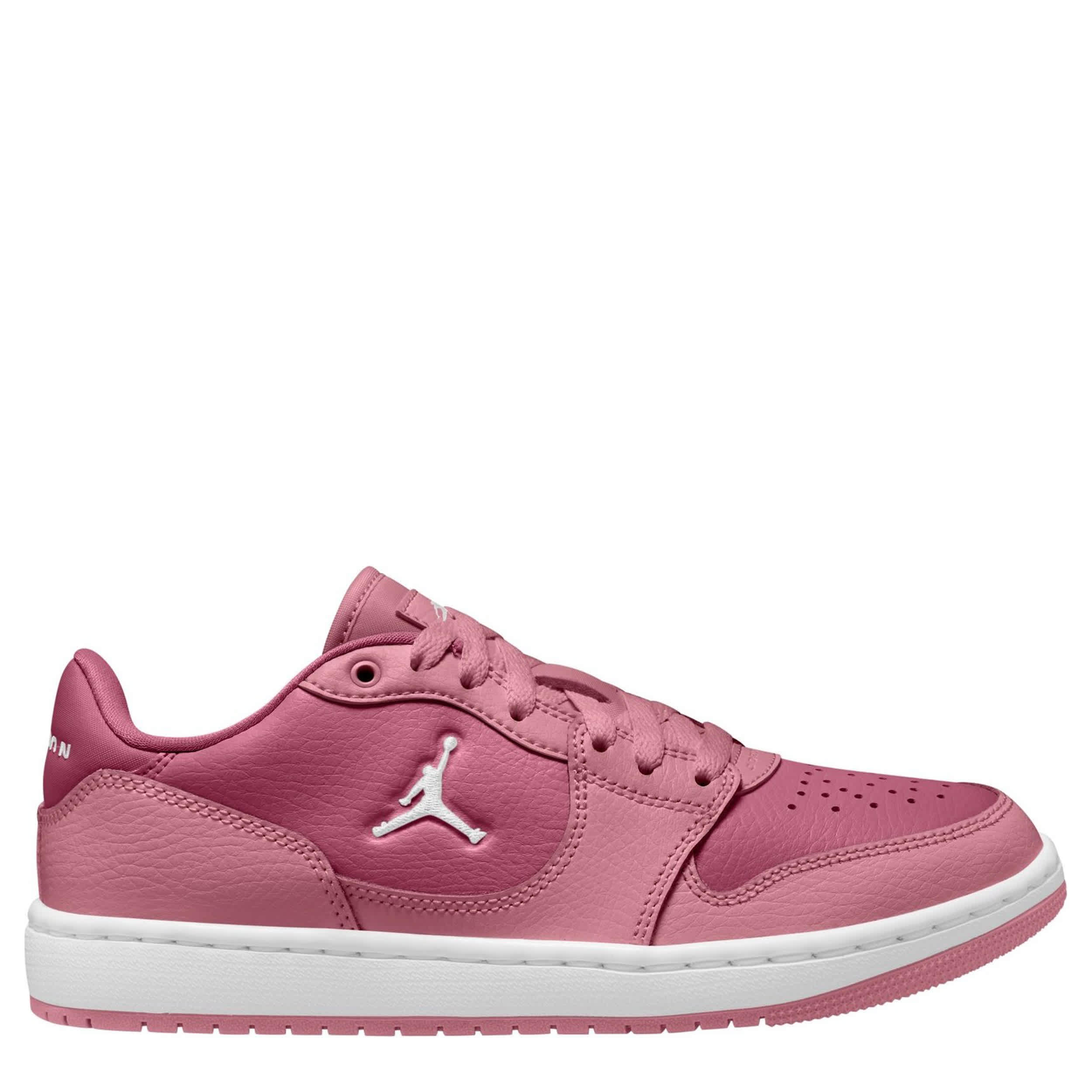 JORDAN-WOMENS COURT CONNECT LOW SNEAKER-PINK & WHITE