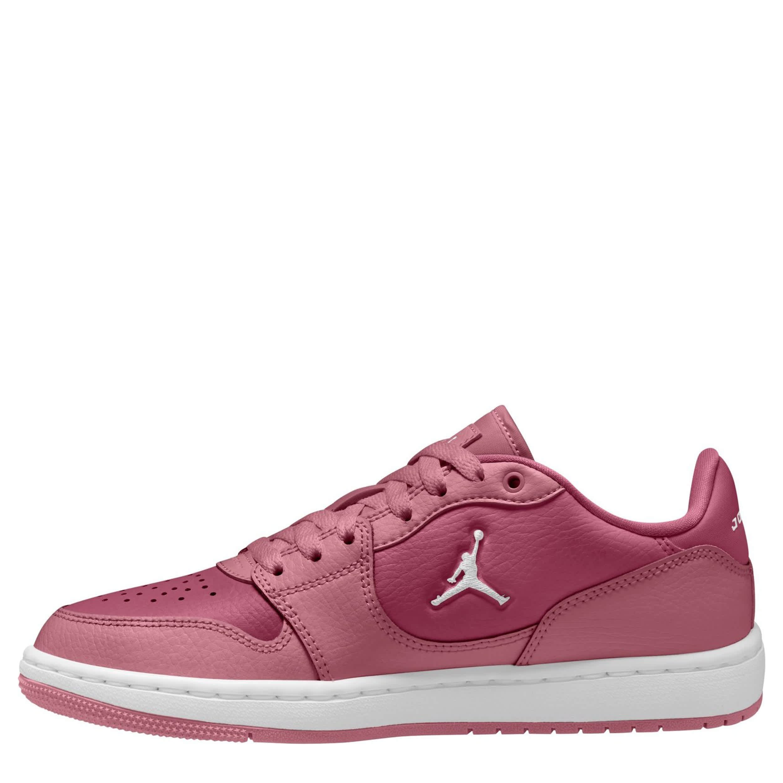 JORDAN-WOMENS COURT CONNECT LOW SNEAKER-PINK & WHITE