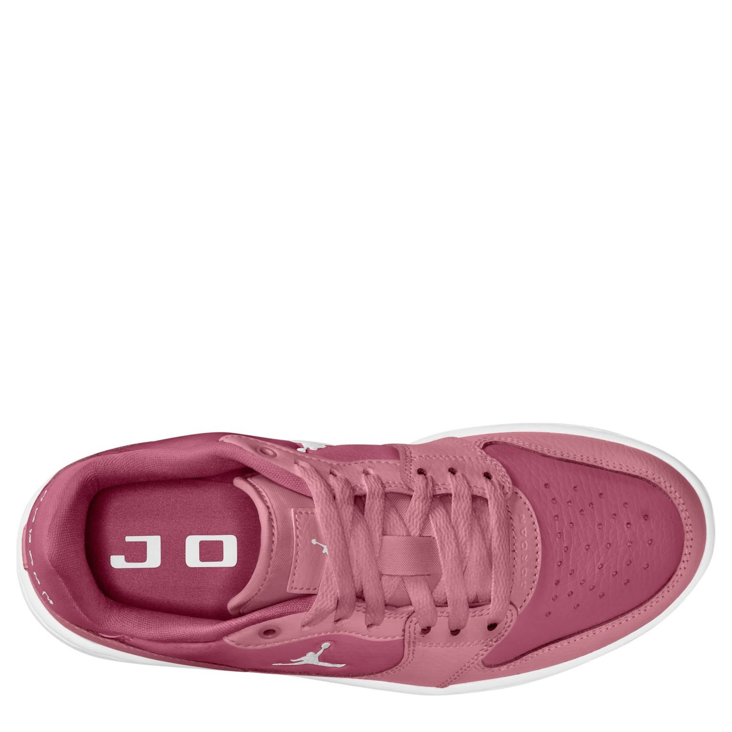 JORDAN-WOMENS COURT CONNECT LOW SNEAKER-PINK & WHITE