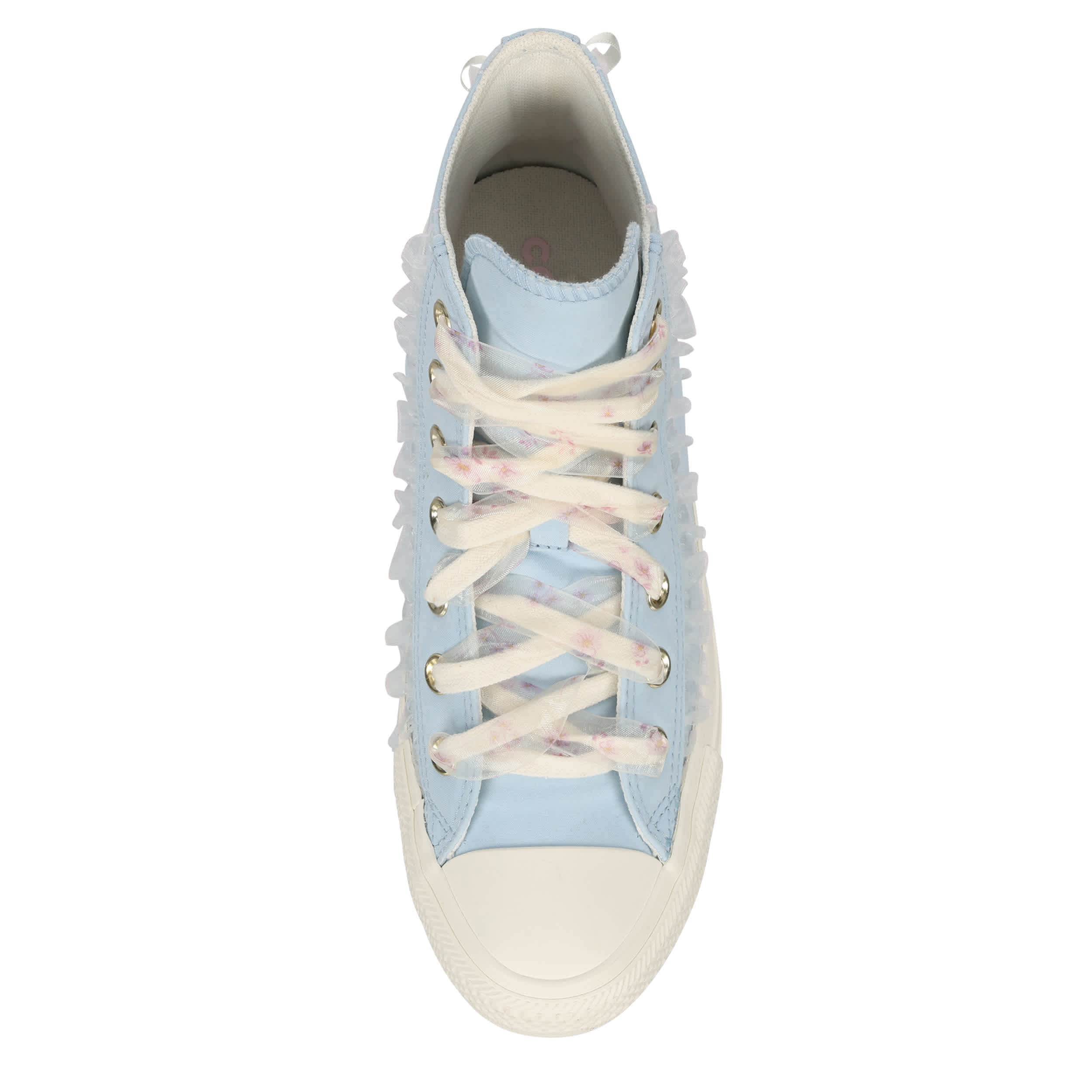 CONVERSE-WOMENS CHUCK TAYLOR ALL STAR HIGH TOP SNEAKER-LIGHT BLUE & FLORAL