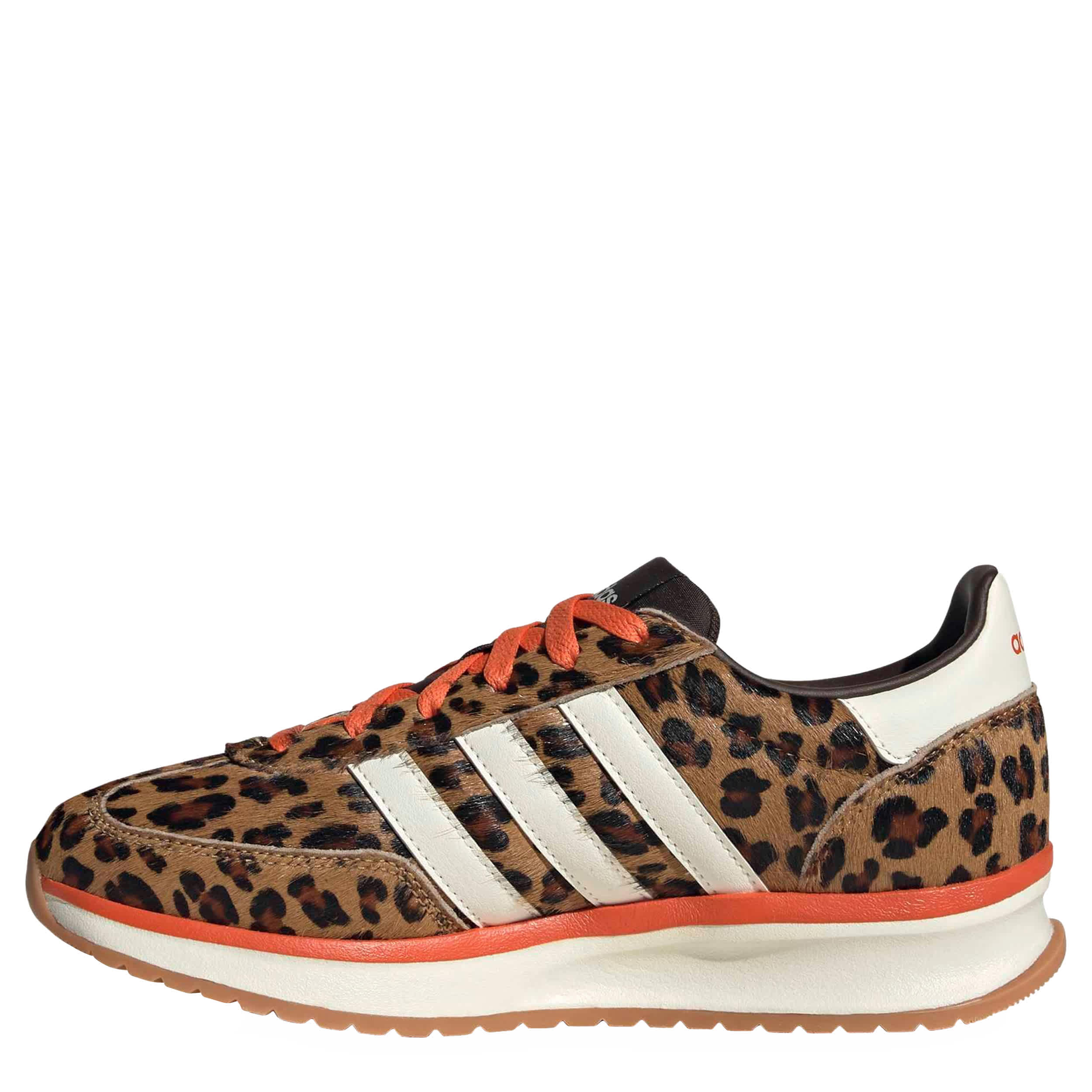 ADIDAS-WOMENS RUN 70S 2.0 SNEAKER-LEOPARD & ORANGE
