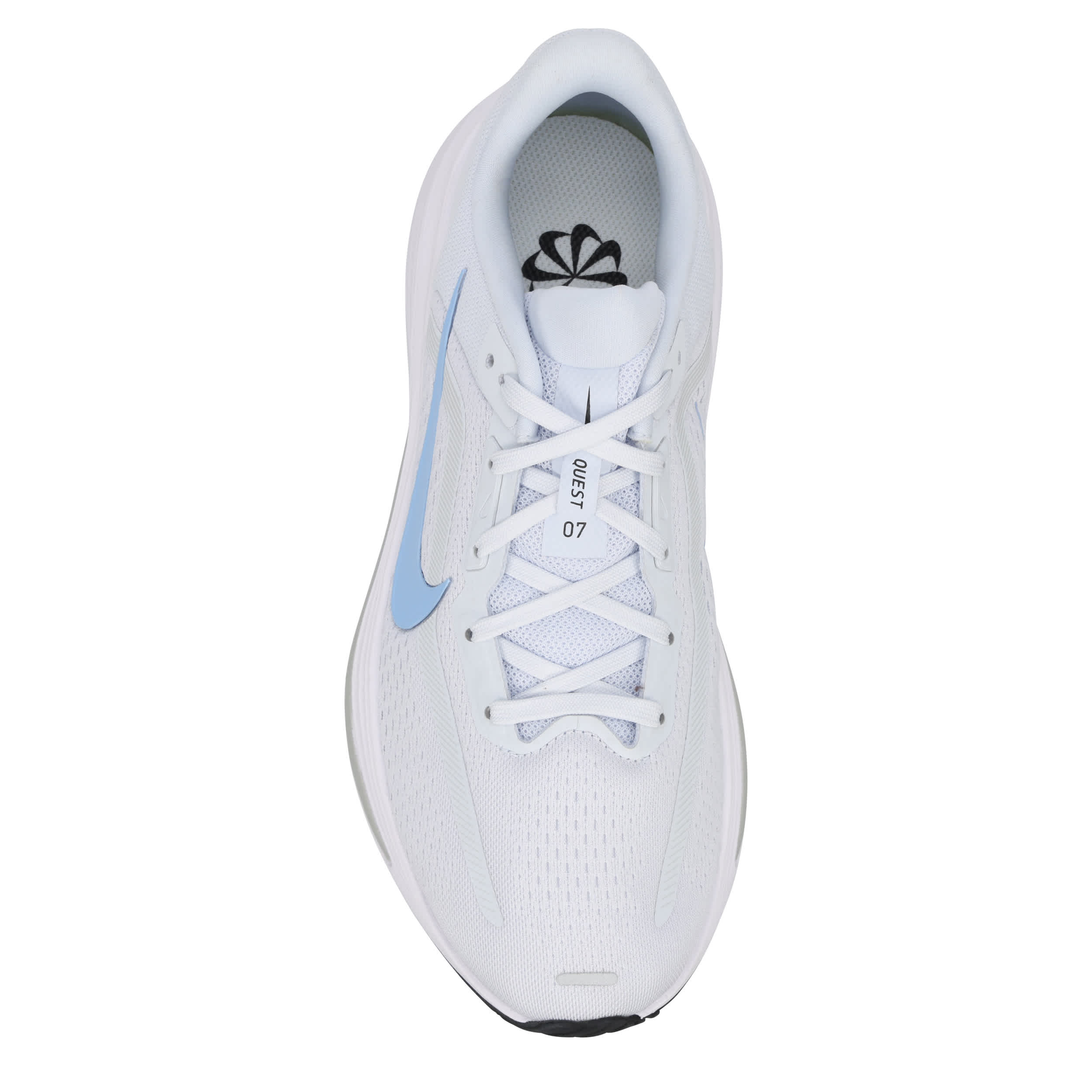 NIKE-WOMENS QUEST 7 RUNNING SHOE-PALE GREY & LIGHT BLUE