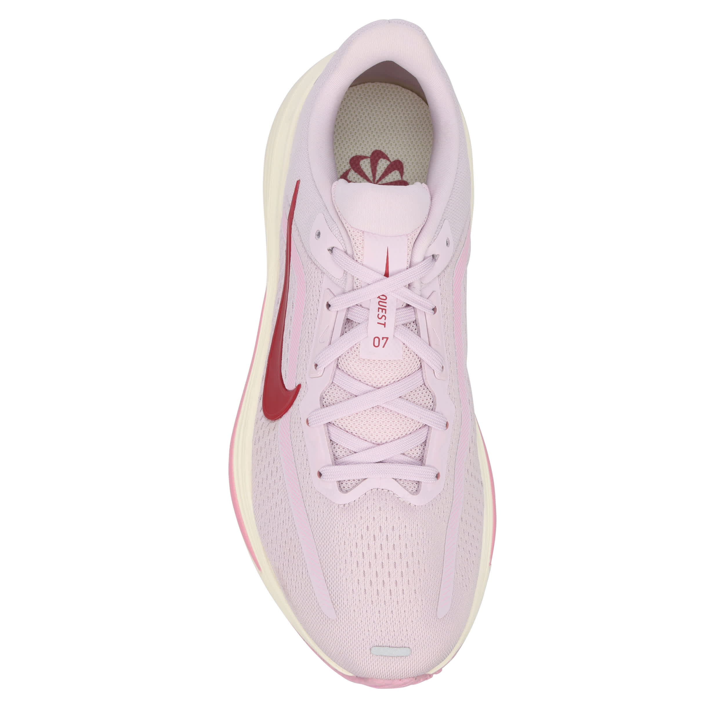 NIKE-WOMENS QUEST 7 RUNNING SHOE-PALE PINK & OFF WHITE