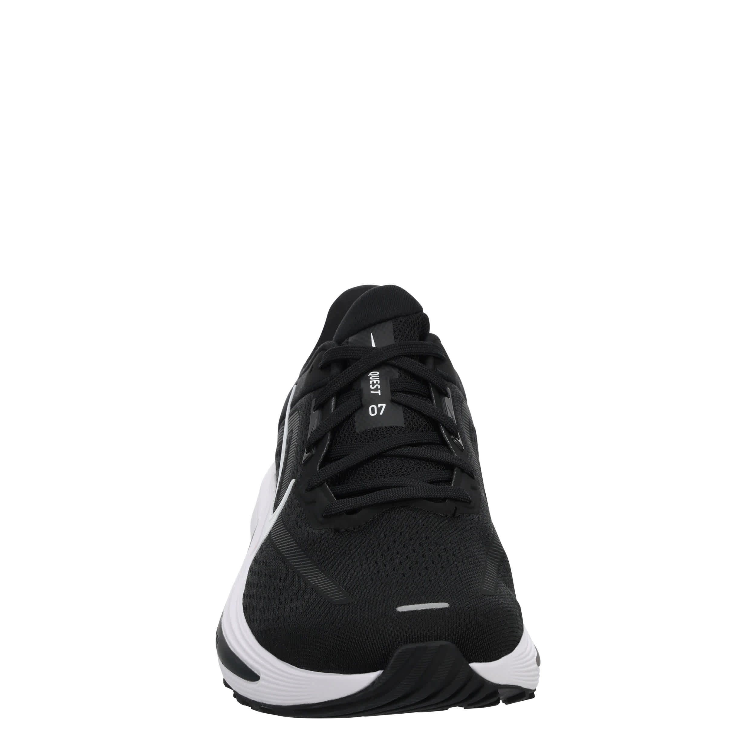 NIKE-WOMENS QUEST 7 RUNNING SHOE-BLACK & WHITE