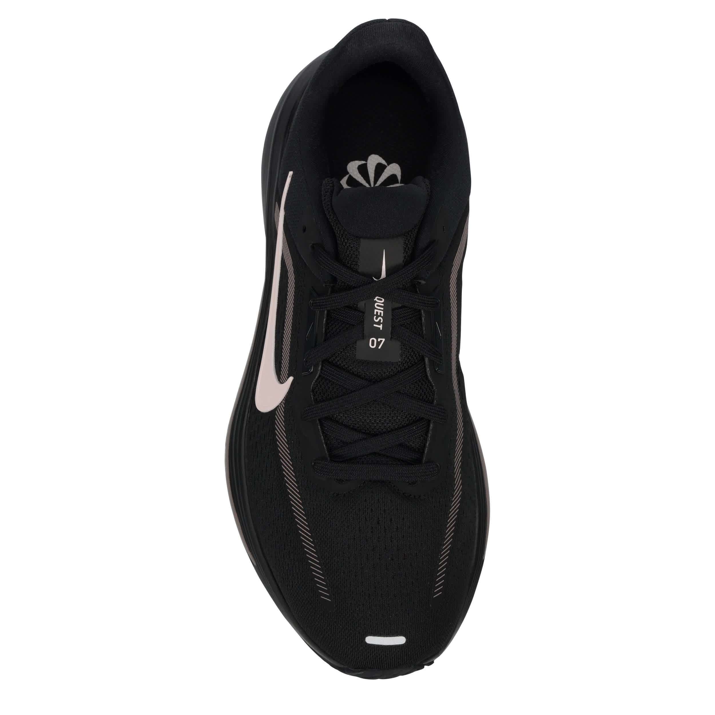 NIKE-WOMENS QUEST 7 RUNNING SHOE-BLACK & TAUPE
