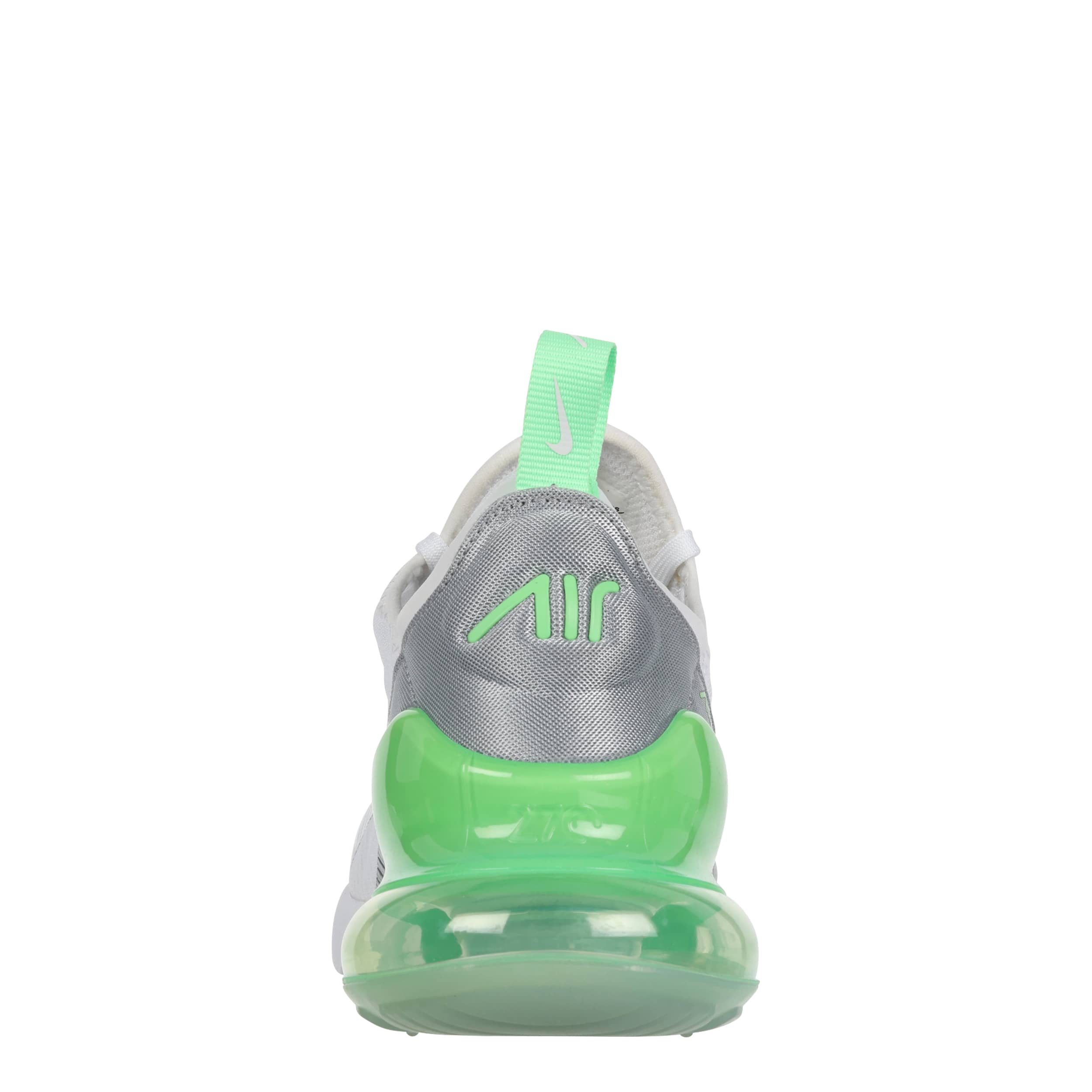 NIKE-WOMENS AIR MAX 270 SNEAKER-WHITE & BRIGHT GREEN