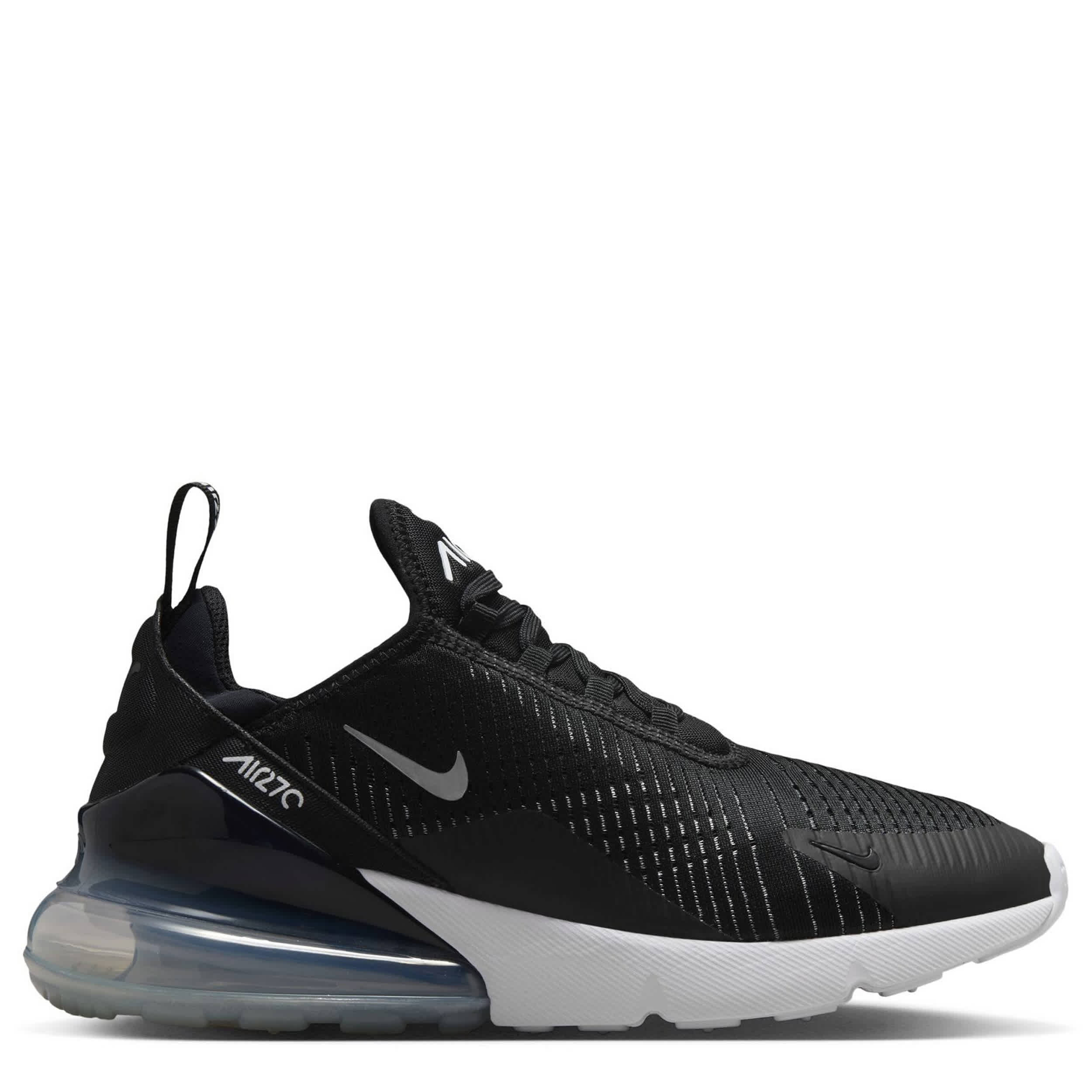 NIKE-WOMENS AIR MAX 270 SNEAKER-BLACK & SILVER